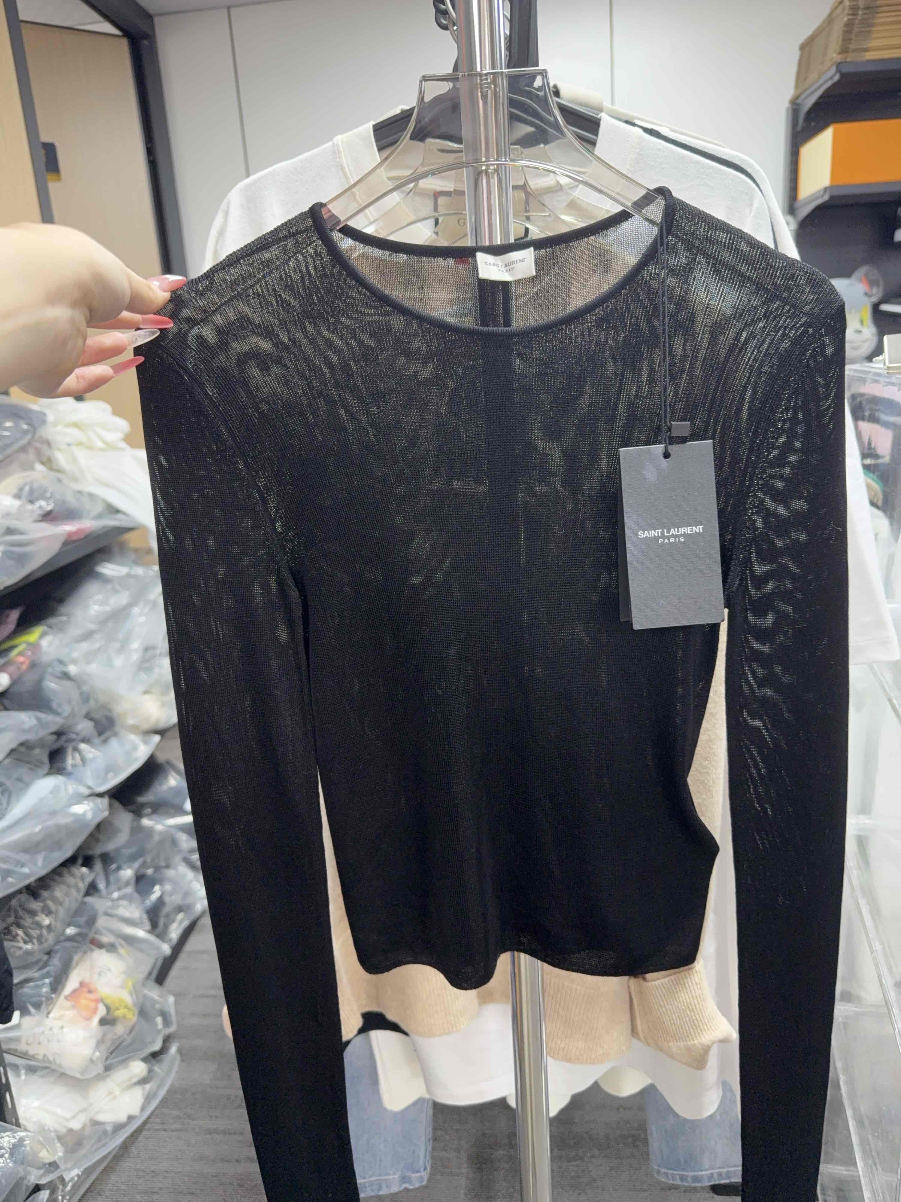 Saint Laurent Paris Saint Laurent Long Sleeve Knit Top Size M Size M / US 6-8 / IT 42-44 - 1 Thumbnail