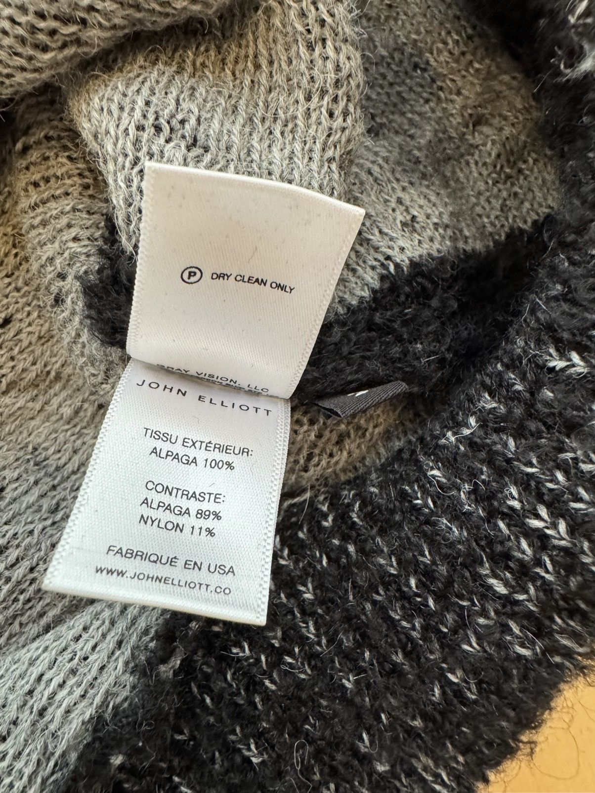 John Elliott Striped Chunky Alpaca Sweater Size US L / EU 52-54 / 3 - 5 Thumbnail