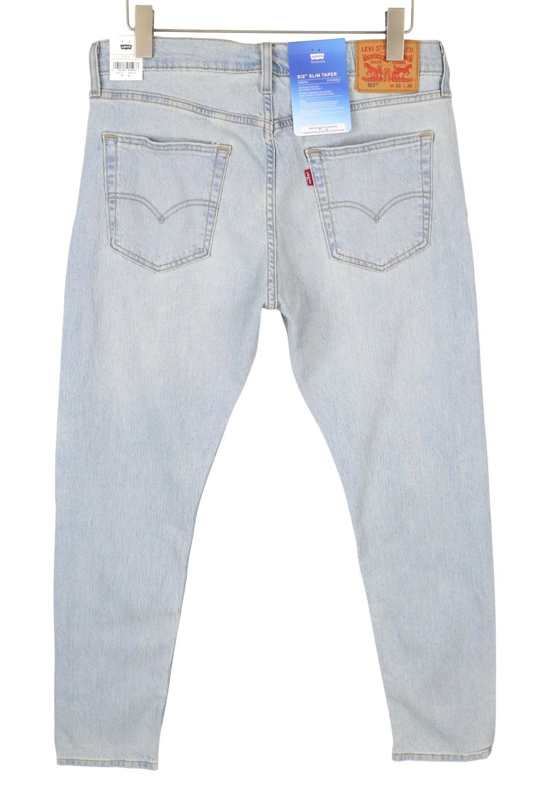 Levi's 512 W33/L32 Slim Tapered Faded Blue Jeans 87086 Size US 33 - 2 Thumbnail