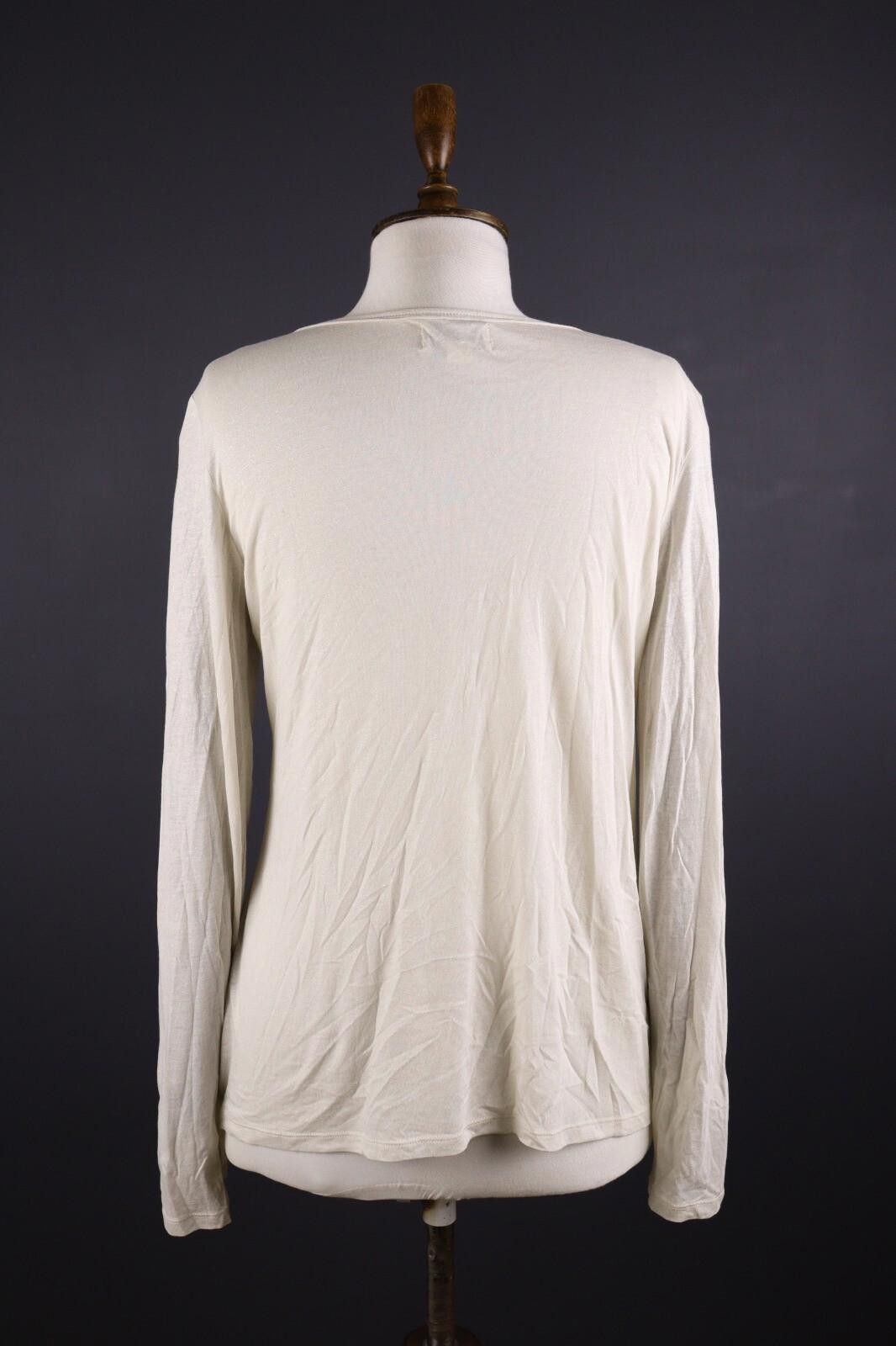 Designer Polo Jeans Company Ralph Lauren Ivory Top Shirt Size L Size L / US 10 / IT 46 - 6 Thumbnail