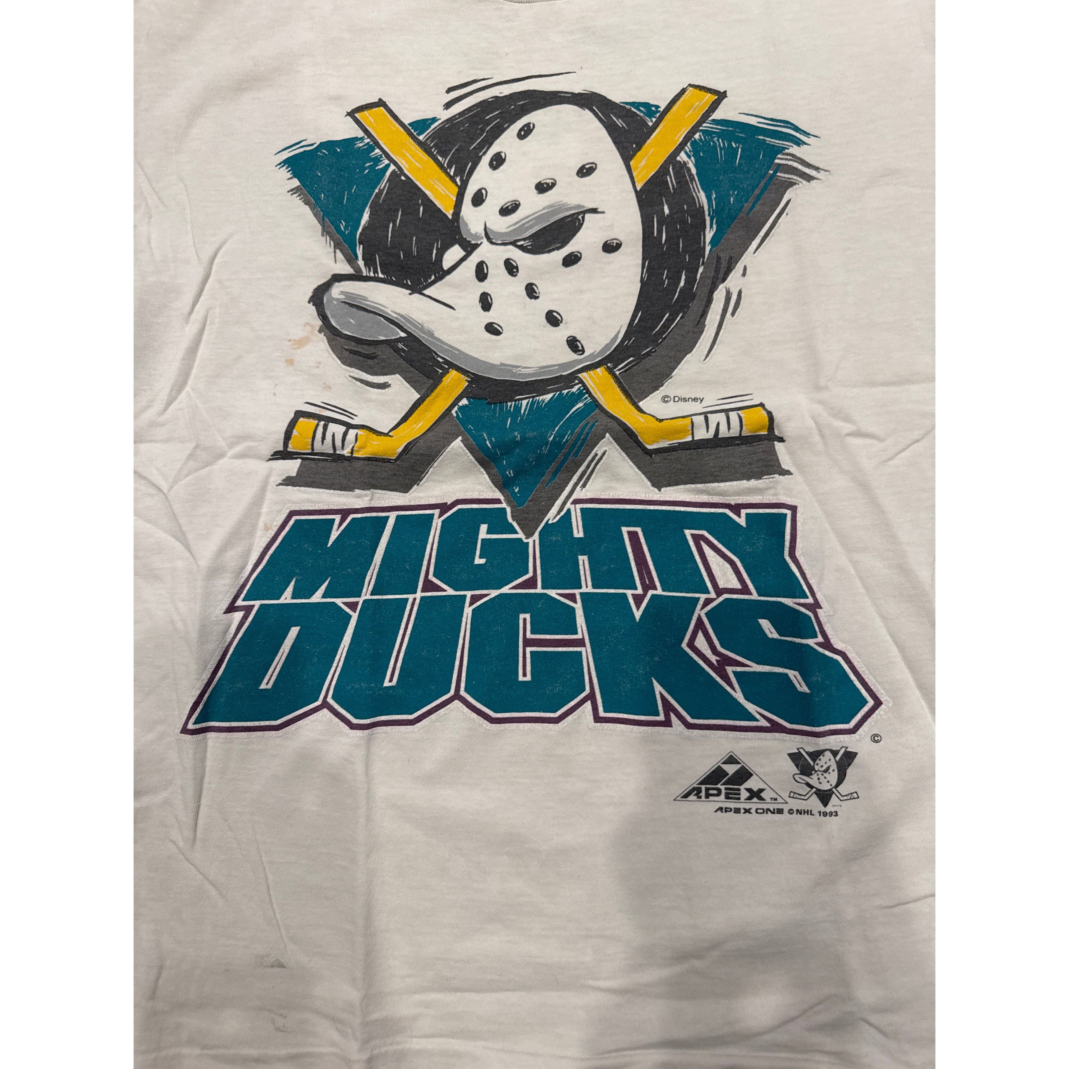 Other 90s Anaheim Mighty Ducks Hockey Sports XL White T-Shirt Size US XL / EU 56 / 4 - 2 Thumbnail