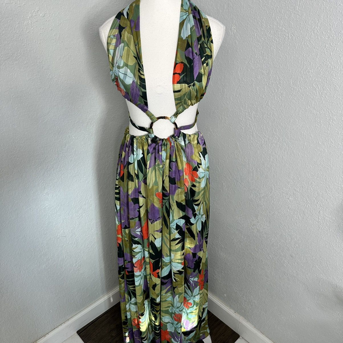 Bronx and Banco NWOT BRONX AND BANCO Tropics Maxi Dress Silk cutout dress XS Size XS / US 0-2 / IT 36-38 - 9 Thumbnail