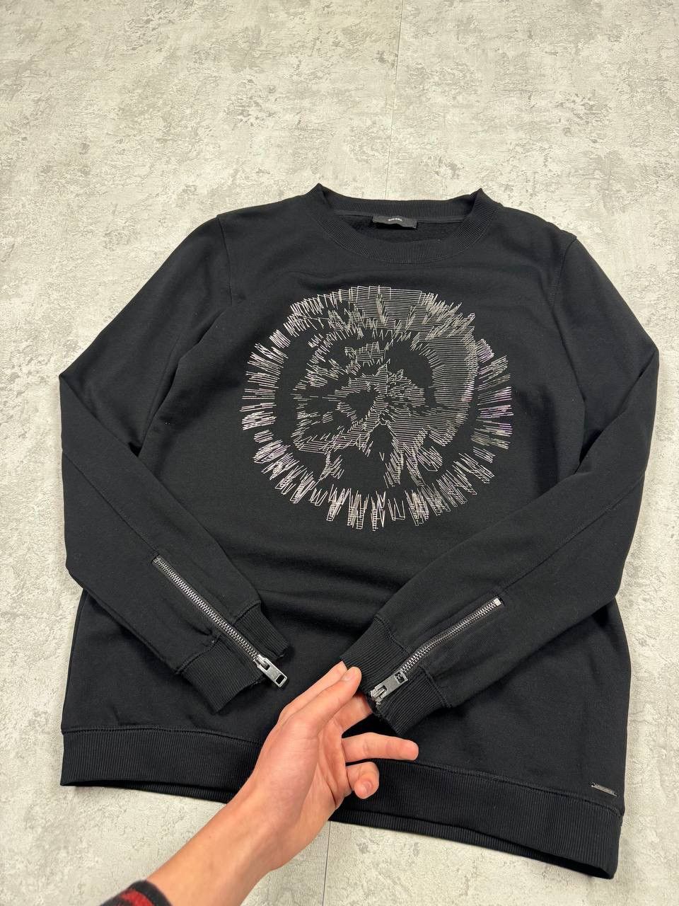 Diesel Diesel Black Sweatshirt Big Logo Size M Size US M / EU 48-50 / 2 - 8 Thumbnail