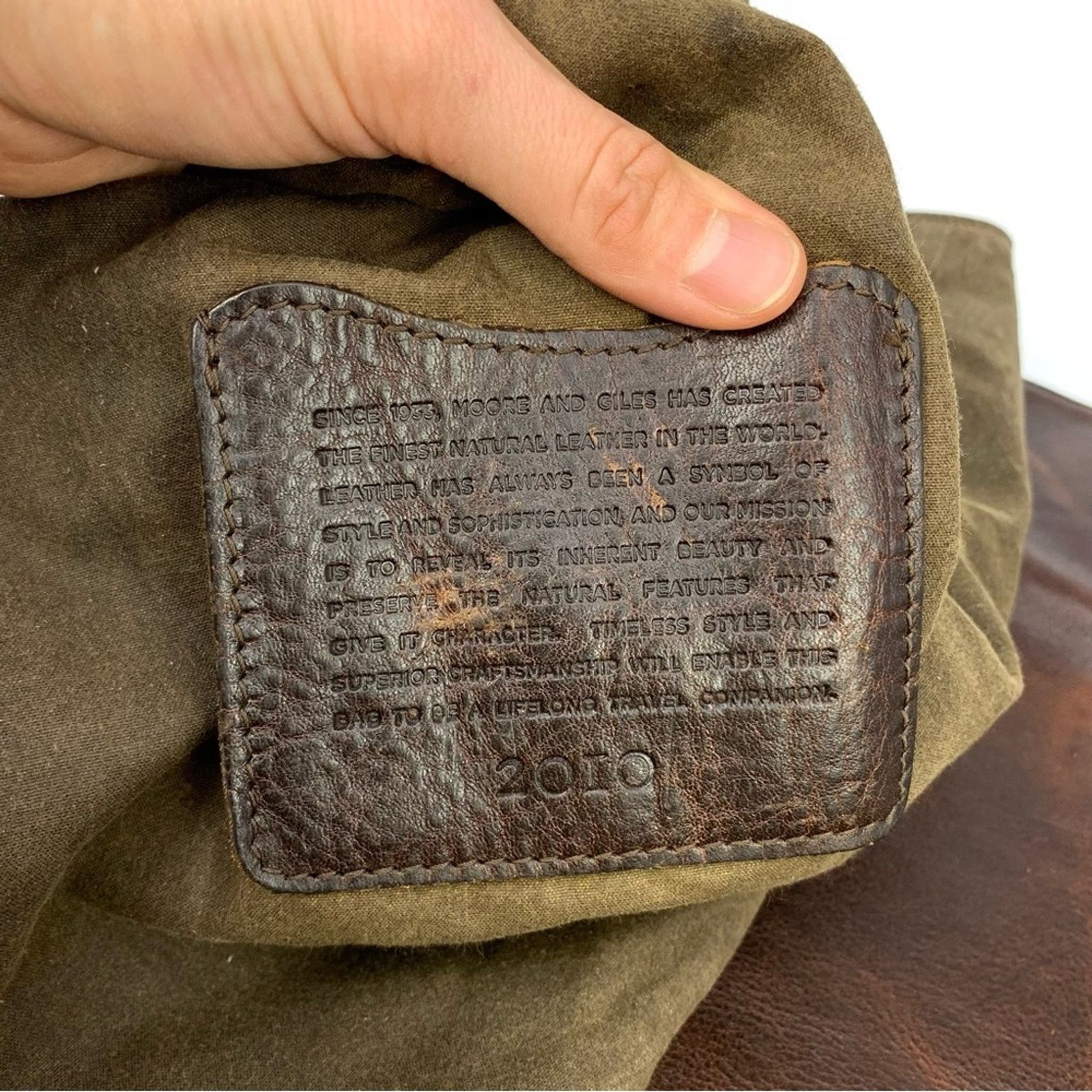 Other MOORE & GILES Meehan Bar Rollup Canvas & Leather Size ONE SIZE - 9 Thumbnail