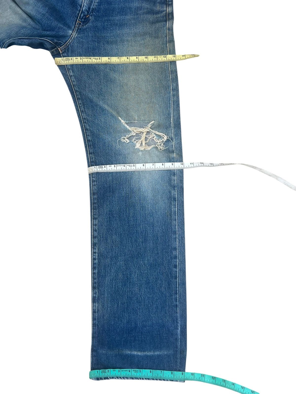 Levi's 90s Levi’s 503B XX Big E Distress Denim Selvedge Jeans Size US 32 / EU 48 - 5 Thumbnail
