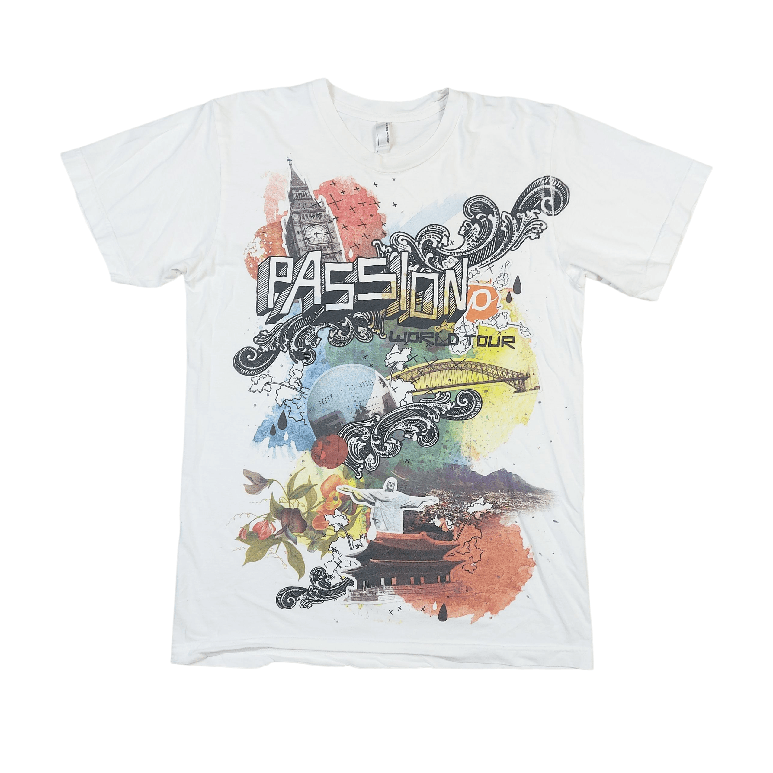 Band Tees Vintage Passion Worship Band World Tour Double-Sided TEE Size US S / EU 44-46 / 1 - 2 Thumbnail