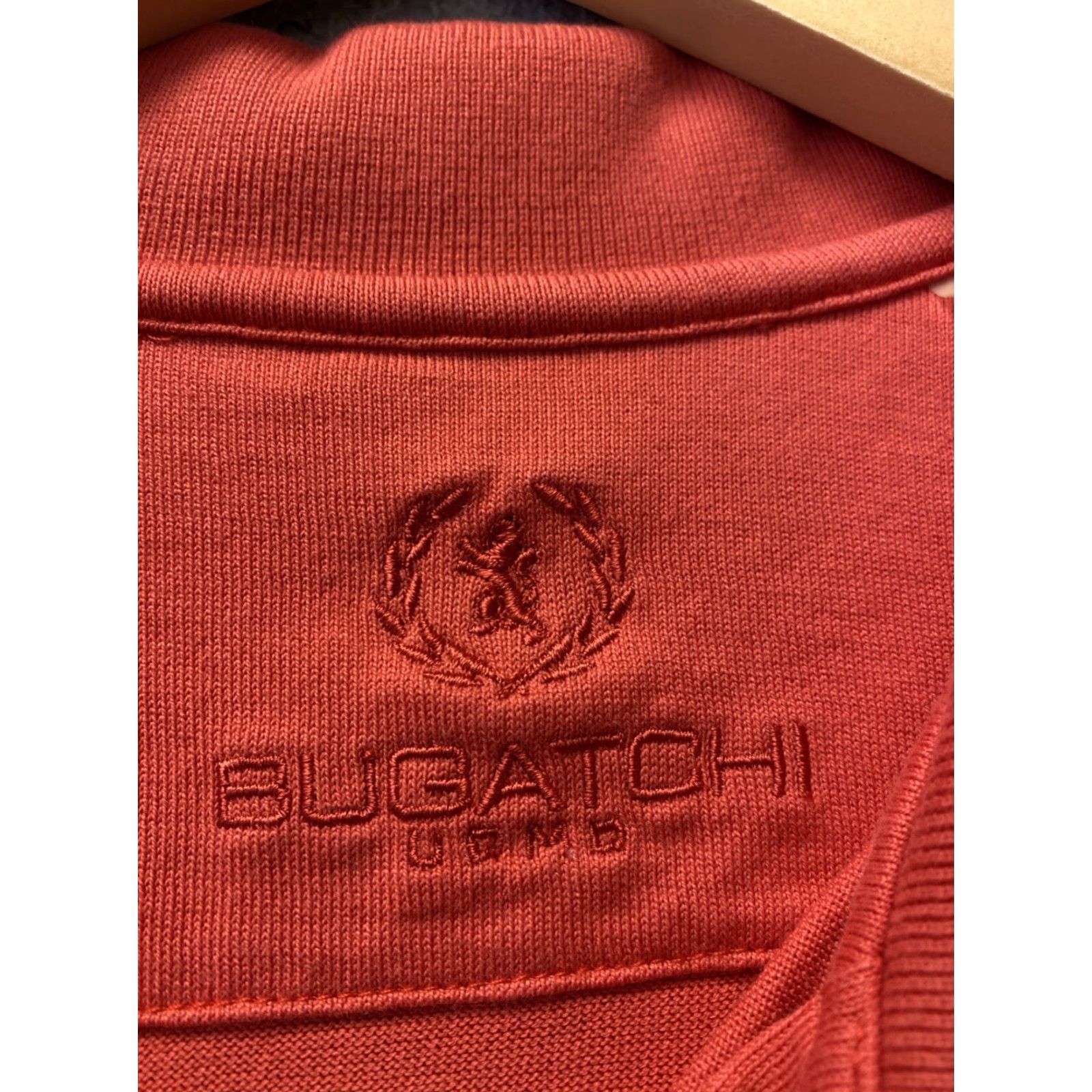BUGATCHI VINTAGE Bugatchi Men's Polo Shirt Short Sleeve Large Coral Cotton Golf Casual Men's Size US L / EU 52-54 / 3 - 4 Thumbnail