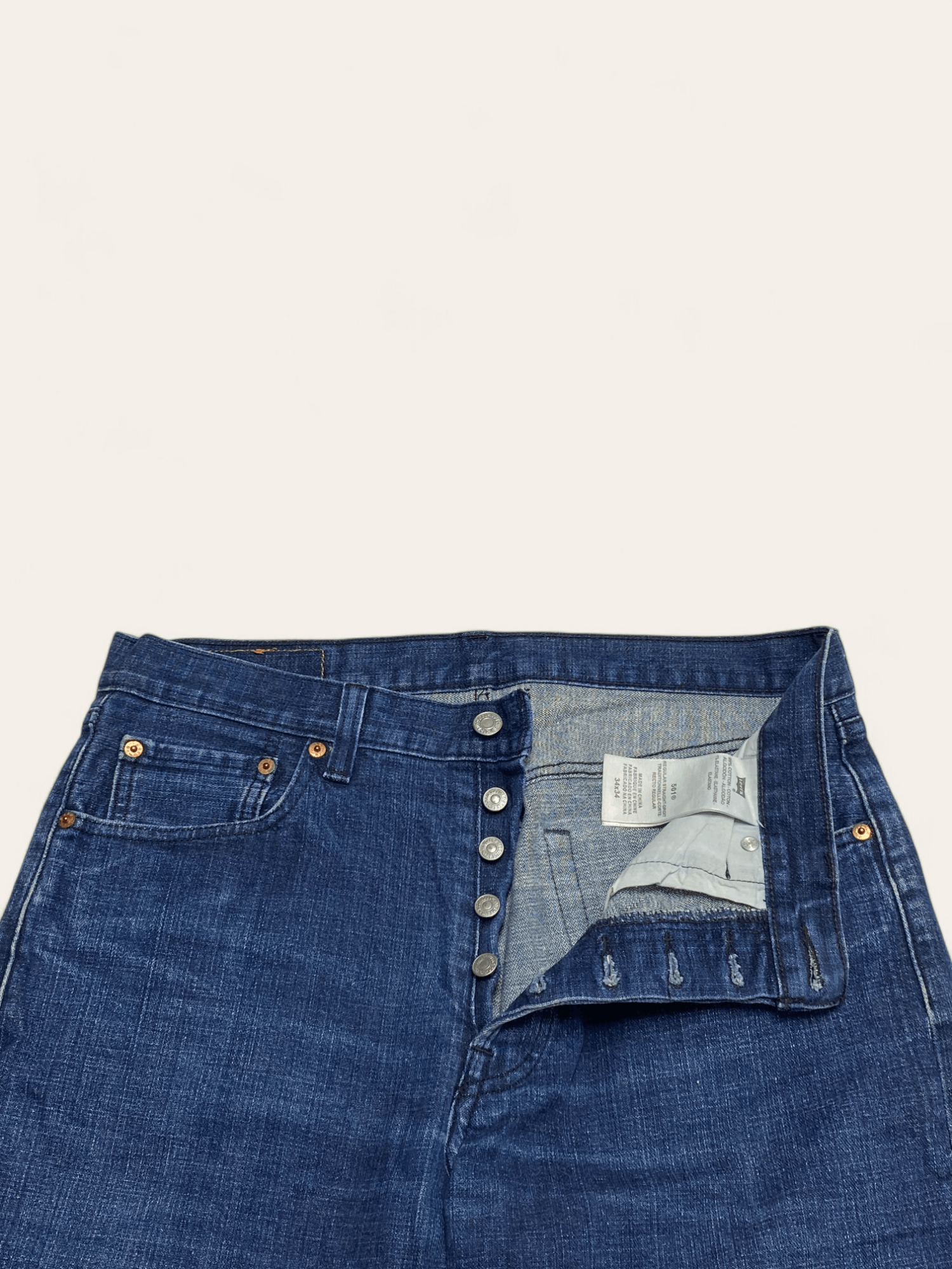 Jean Vintage LEVI'S 501 W34 L34 Straight Baggy Classic Blue Jeans Size US 34 / EU 50 - 12 Thumbnail