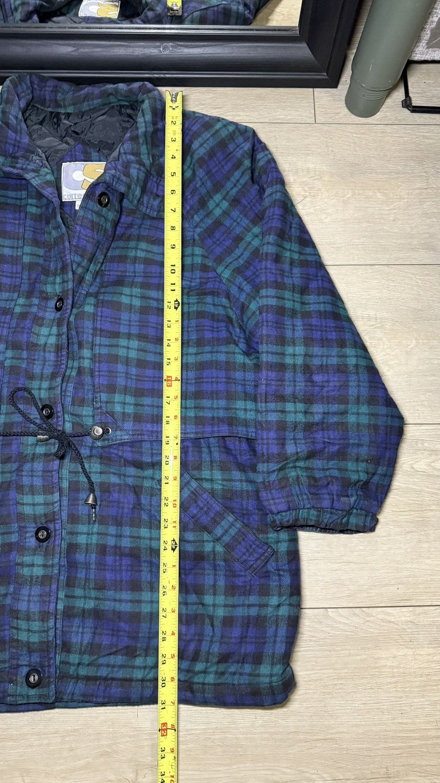 Polo Ralph Lauren Vintage Women’s 2000s Current Seen Plaid Quilted Button Up Size M / US 6-8 / IT 42-44 - 6 Thumbnail