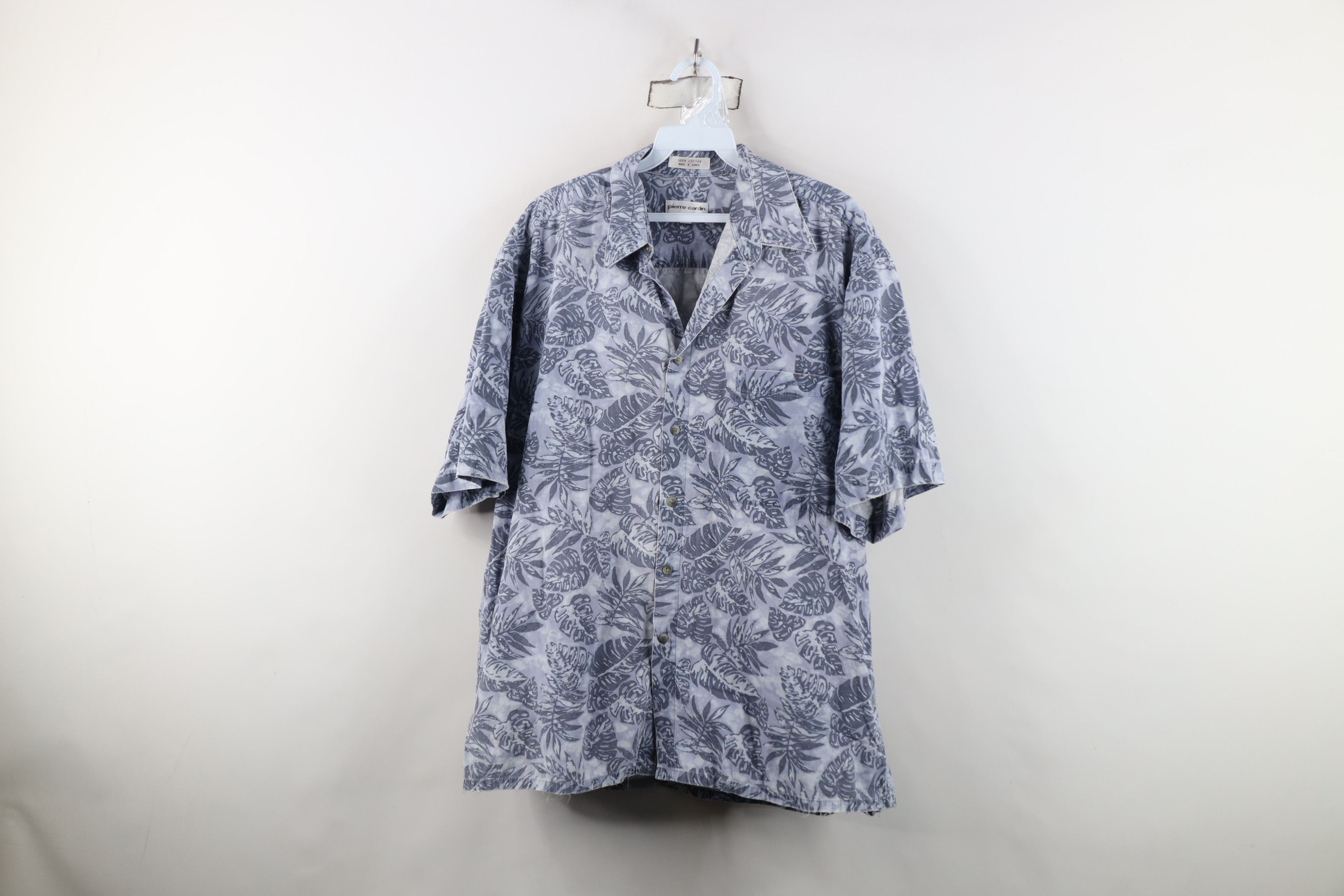 Vintage Vintage 90s Streetwear Palm Leaf Hawaiian Luau Button Shirt Size US L / EU 52-54 / 3 - 1 Thumbnail