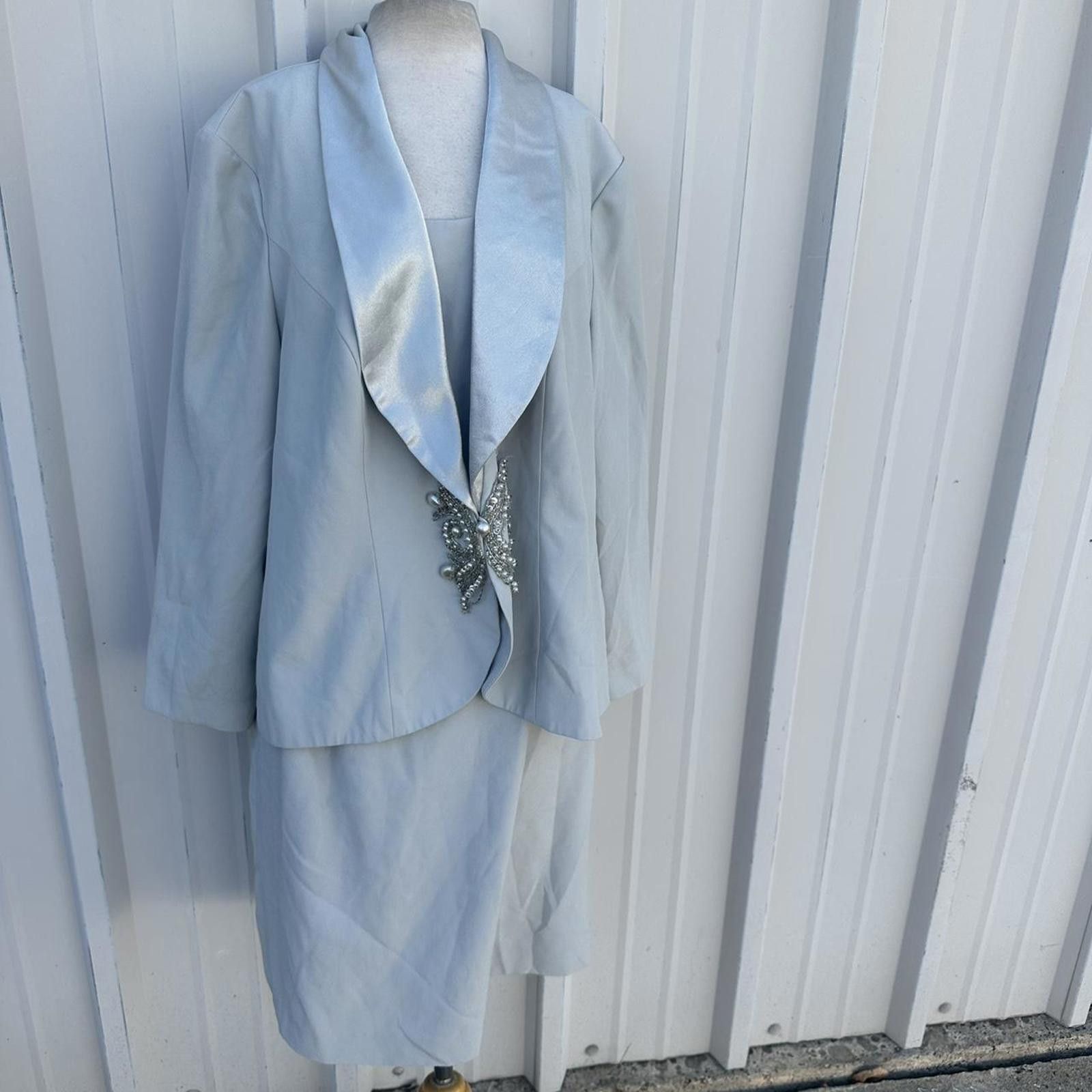 Other Women's Blue and Grey Suit Size 4XL / US 24-26 - 1 Thumbnail