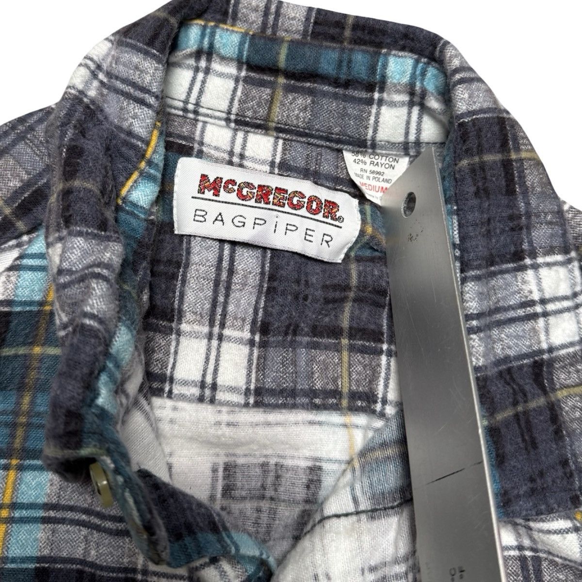 McGregor Vintage 80’s Mcgregor Bagpiper Wool Blend Plaid Flannel M Size US M / EU 48-50 / 2 - 3 Thumbnail