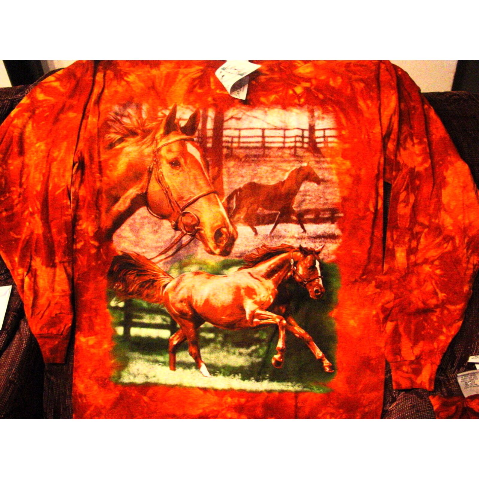 Driftwood Day Tee in Vintage Horse Print by Paper Lace