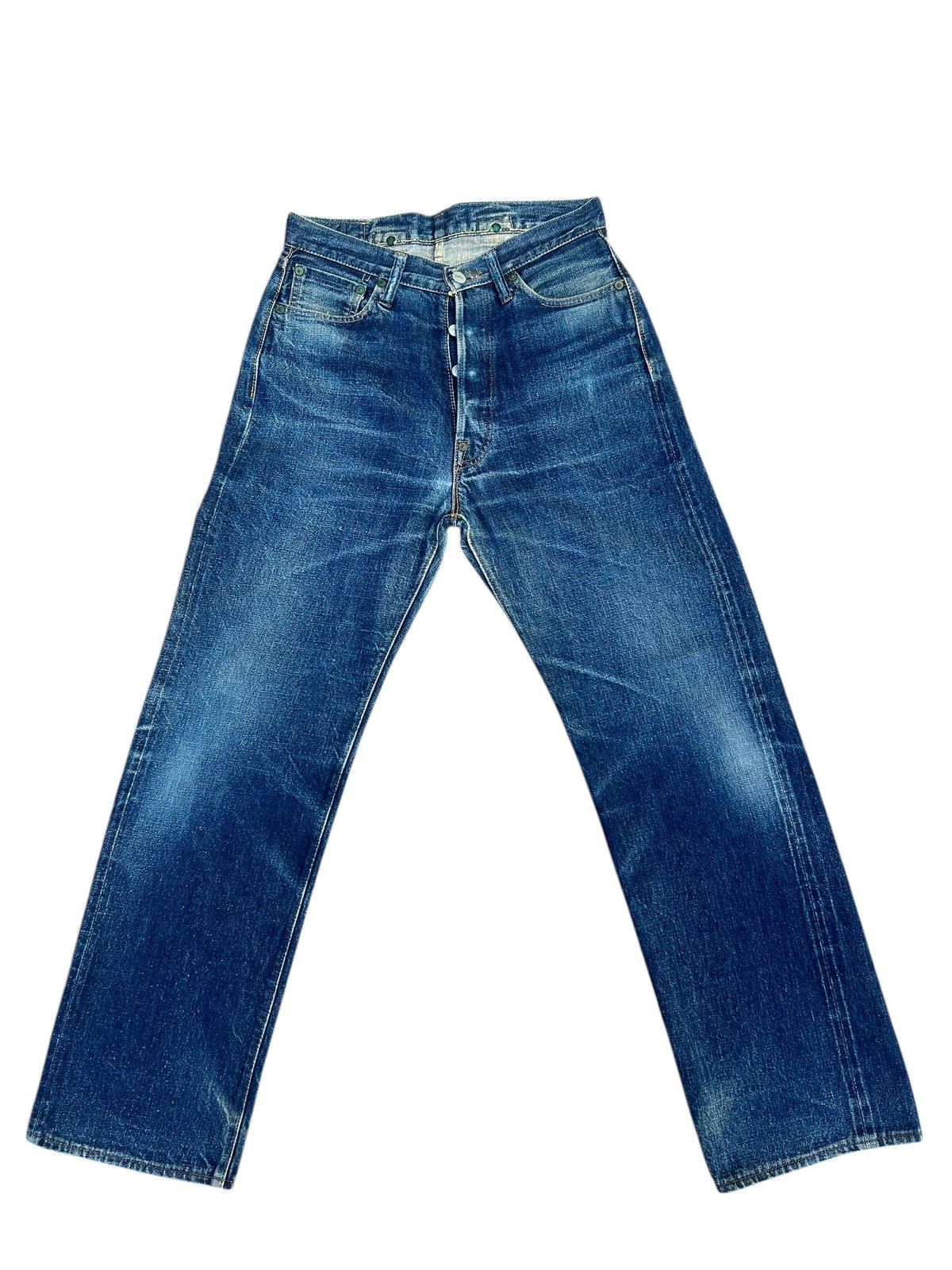 Denime Vintage 90s DENIME Japan Leather Patch Denim Selvedge Jeans Size US 29 - 1 Thumbnail