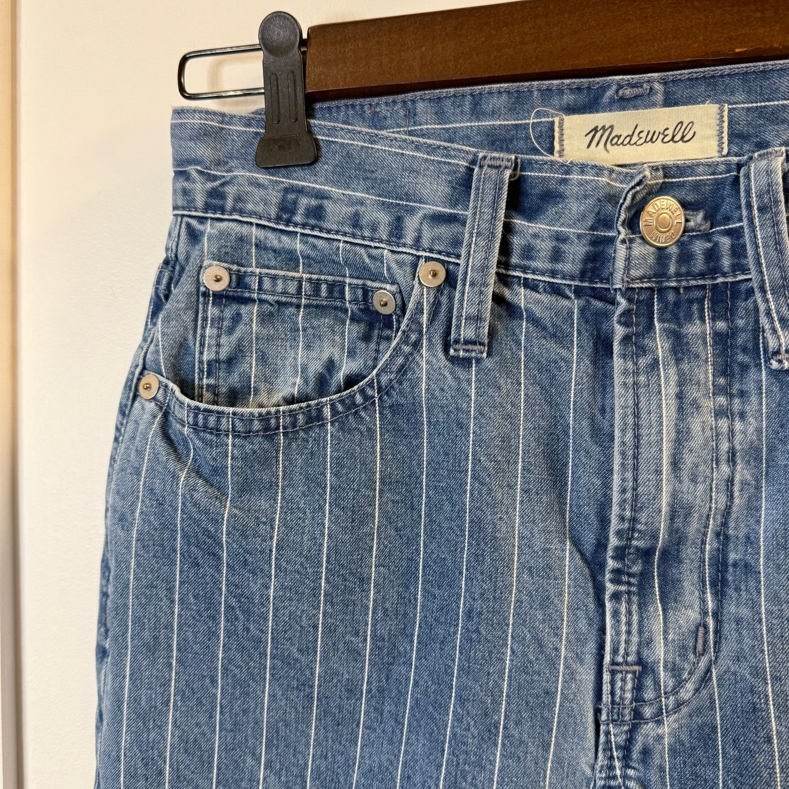 Madewell Madewell Women’s Striped Cropped Jeans Size 25 Size 25" / US 0 / IT 36 - 3 Thumbnail