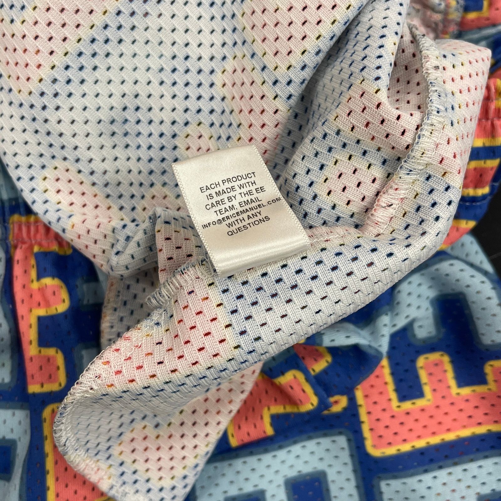 Eric Emanuel Eric Emanuel EE Pattern Basic Shorts Blue Pink Size Large L Size US 30 / EU 46 - 7 Thumbnail