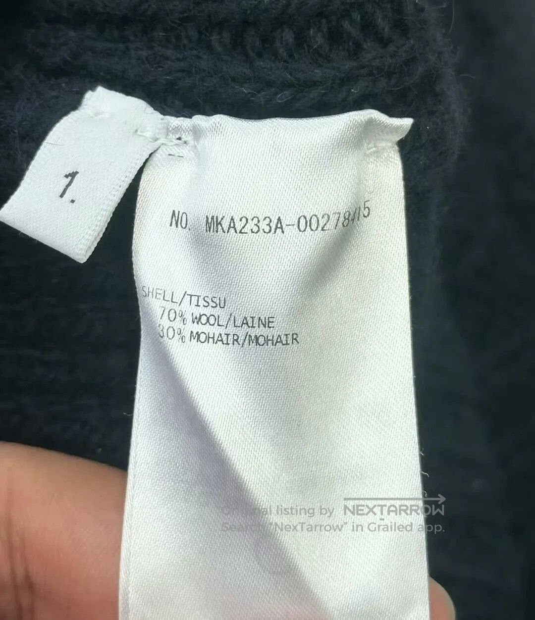 Thom Browne classic thom browne navy knit sweater. Size US S / EU 44-46 / 1 - 4 Thumbnail