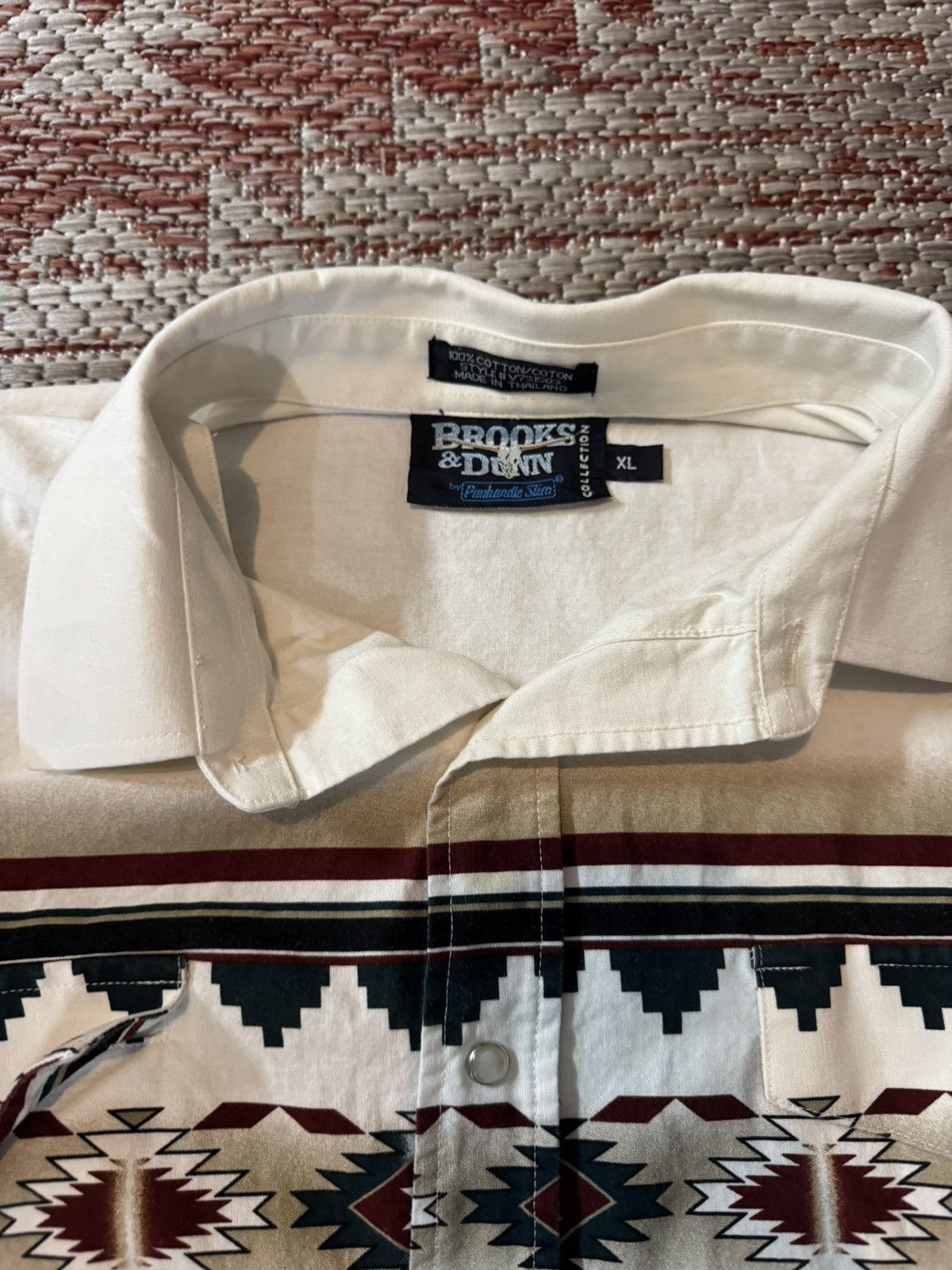 Vintage Brook and Dunn Pearl Snap Button SS Shirt XL Size US XL / EU 56 / 4 - 3 Thumbnail