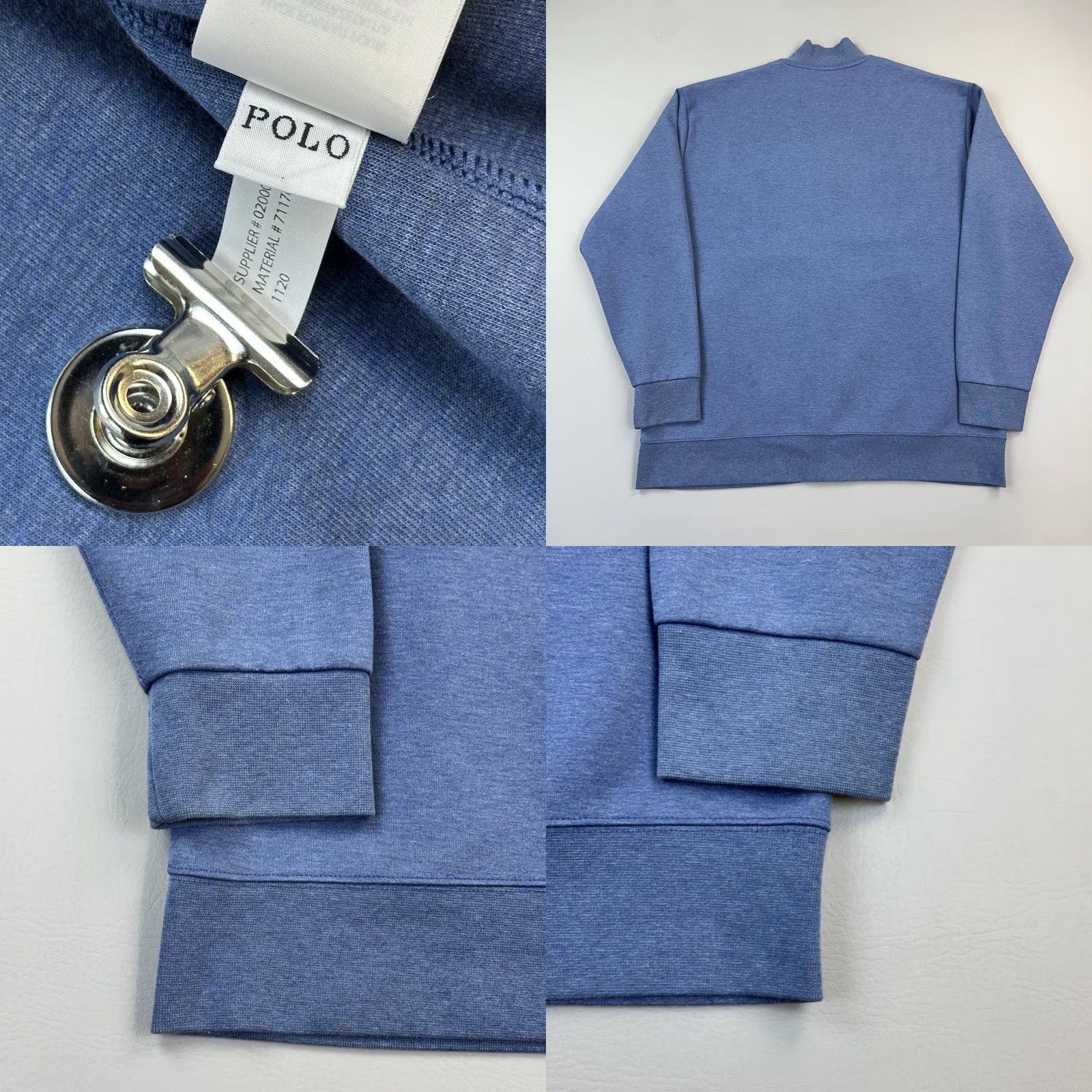 Polo Ralph Lauren Polo Ralph Lauren Full Zip Jacket Mens 2XLT Blue Mock Neck Performance Pullover Jacket Size US XXL / EU 58 / 5 - 9 Thumbnail