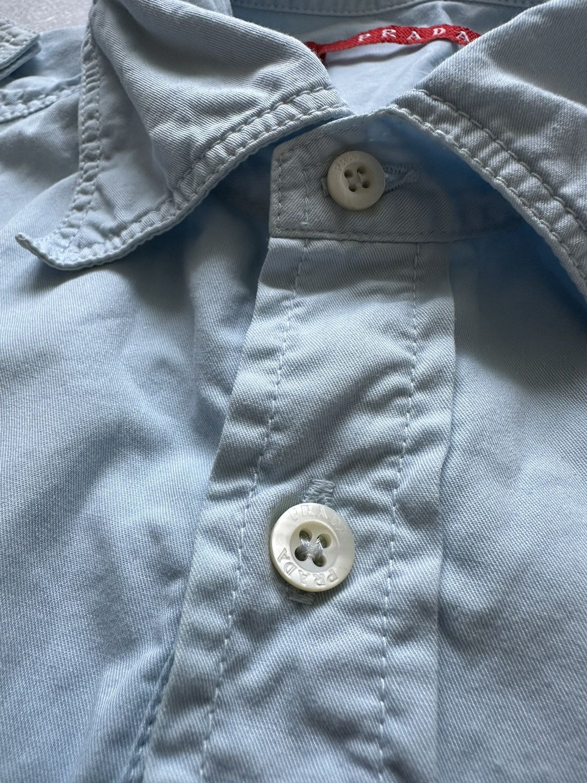 Prada short sleeve shirts for women Prada Blue size 39 Size M / US 6-8 / IT 42-44 - 4 Thumbnail