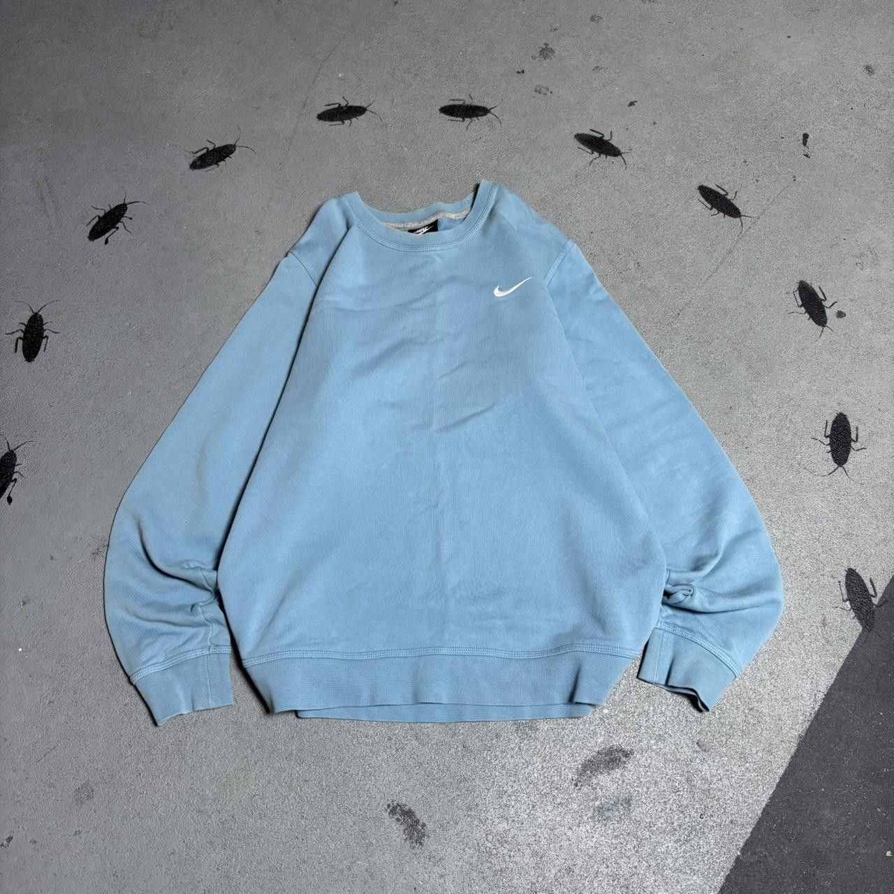 Japanese Brand × Nike × Vintage Blue Nike sweatshirt Size US L / EU 52-54 / 3 - 1 Thumbnail