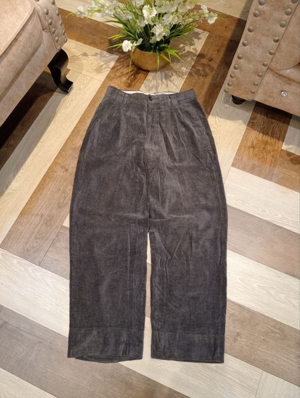 Lanvin VINTAGE LANVIN PARIS BAGGY CORDUROY PANTS Size US 29 - 1 Thumbnail
