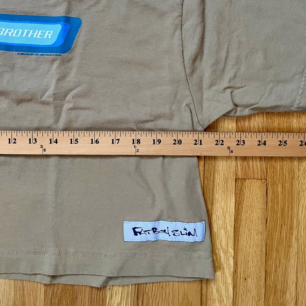Anvil × Vintage Vintage 90s Fatboy Slim crop t-shirt Size US XL / EU 56 / 4 - 5 Thumbnail