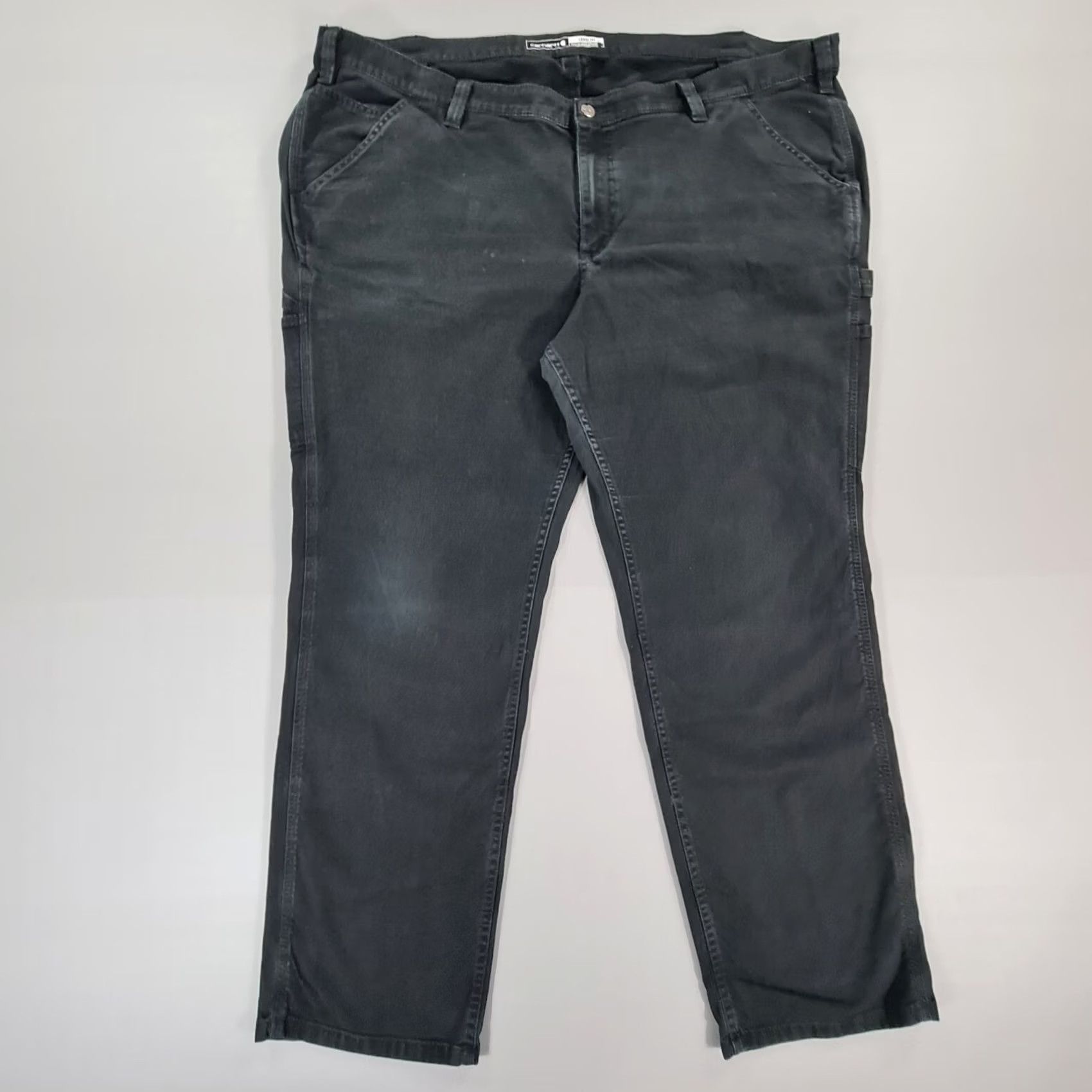 Carhartt VINTAGE Carhartt Womens Carpenter Trousers Black W48 L30 Loose Fit Rugged Flex Pants 24W Size 42" / US 20 - 2 Thumbnail
