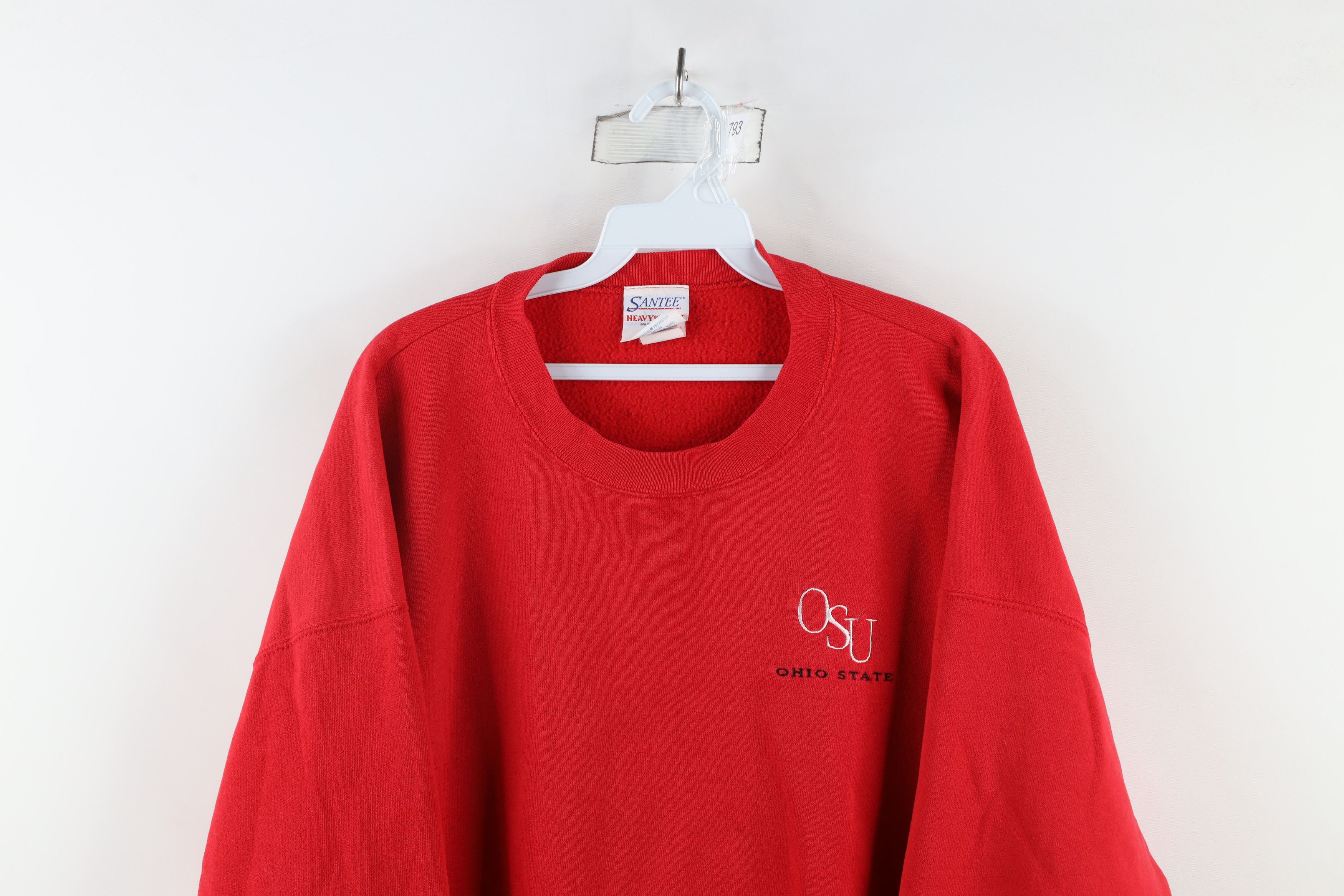 Vintage Vintage 90s Ohio State University Crewneck Sweatshirt USA Size US XL / EU 56 / 4 - 2 Thumbnail