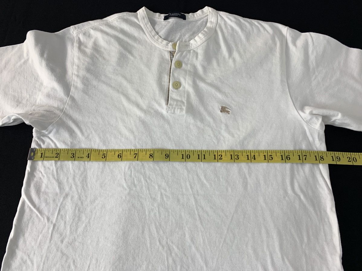 Burberry Hype Burberry London Henley Neck Minimalist Plain Tee Tshirt Size US S / EU 44-46 / 1 - 8 Thumbnail