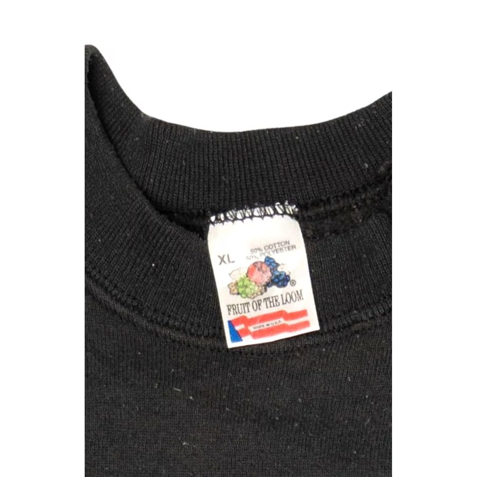 Fruit Of The Loom Vintage Raglan Sweatshirt Not Only Am I Perfect I'm Also Italian Black XS? Size US XL / EU 56 / 4 - 3 Thumbnail