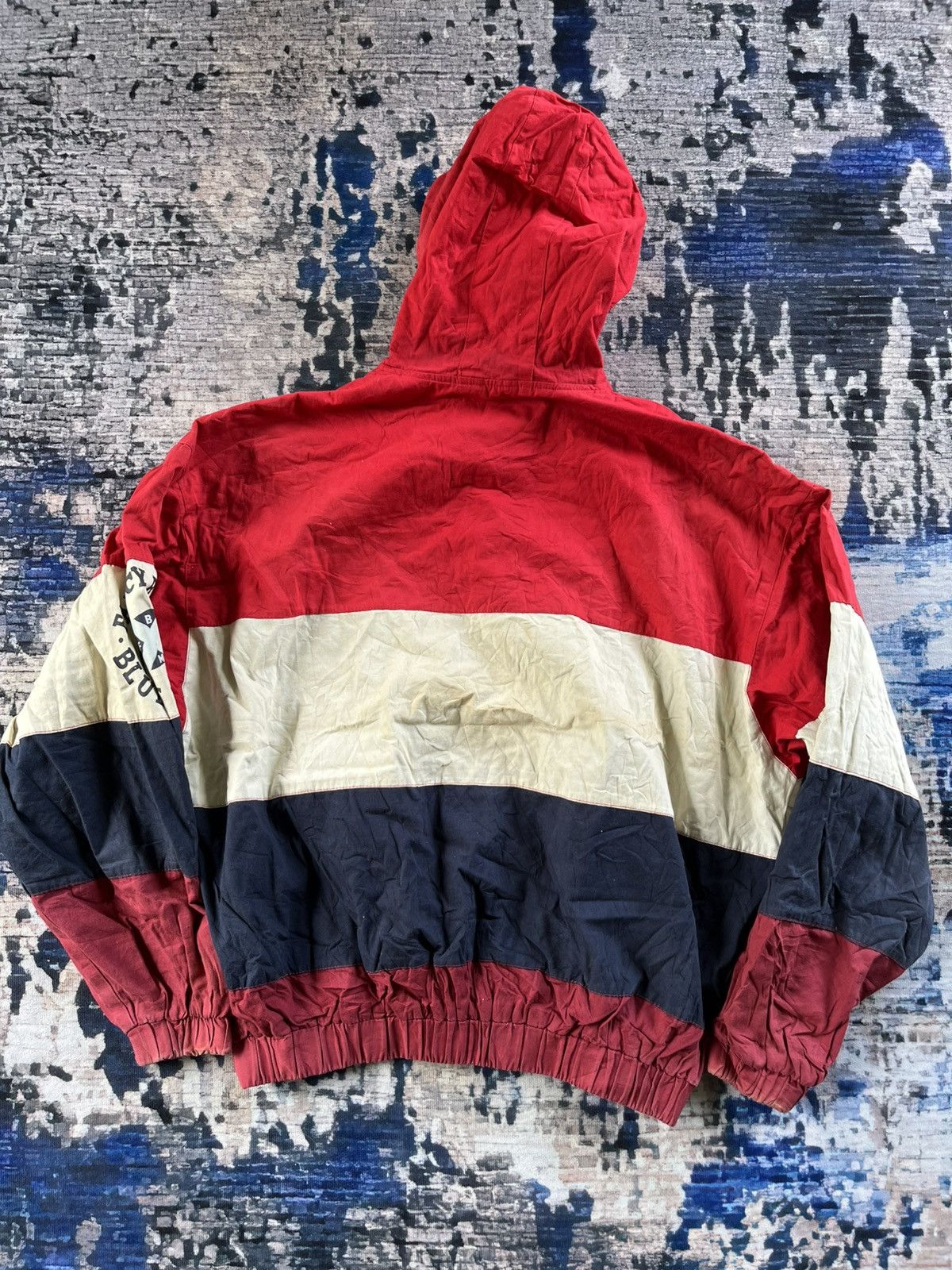 Japanese Brand × Sports Specialties Vintage Fancy Ball Blue Marine Hoodie Jacket 90s Size US L / EU 52-54 / 3 - 3 Thumbnail