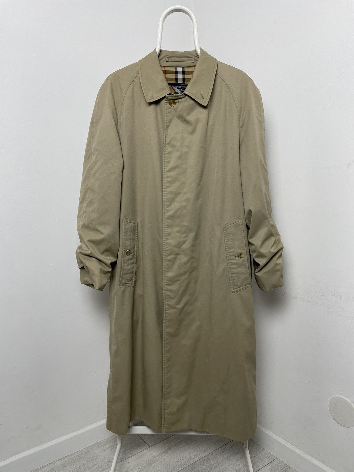 Burberry Burberry’s trench Coat Cotton Biege nova check Size US L / EU 52-54 / 3 - 1 Thumbnail