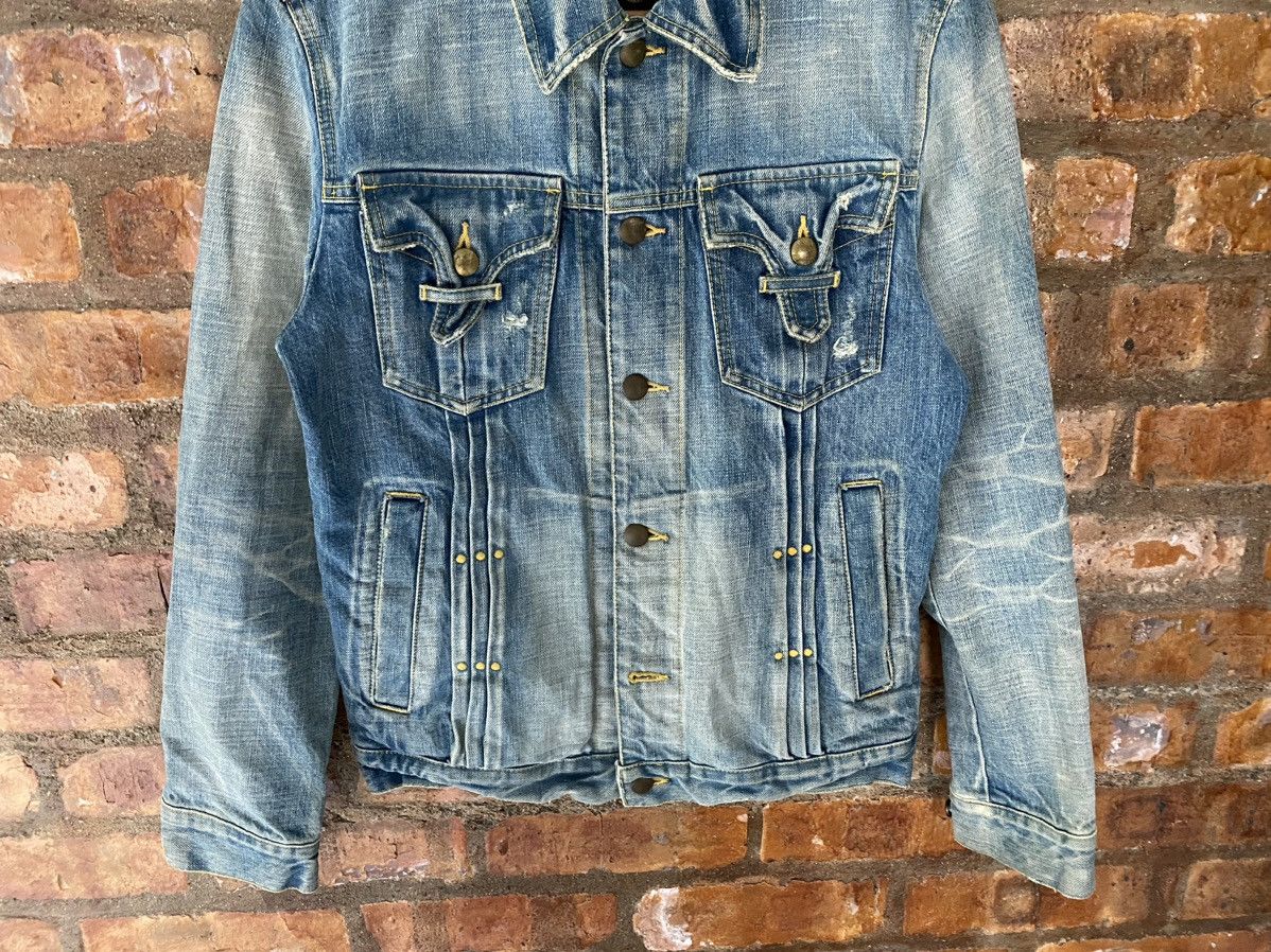 14th Addiction × Japanese Brand × Le Grande Bleu (L.G.B.) Vtg RICO Japan Faded wash western back pocket jacket Size US M / EU 48-50 / 2 - 4 Thumbnail