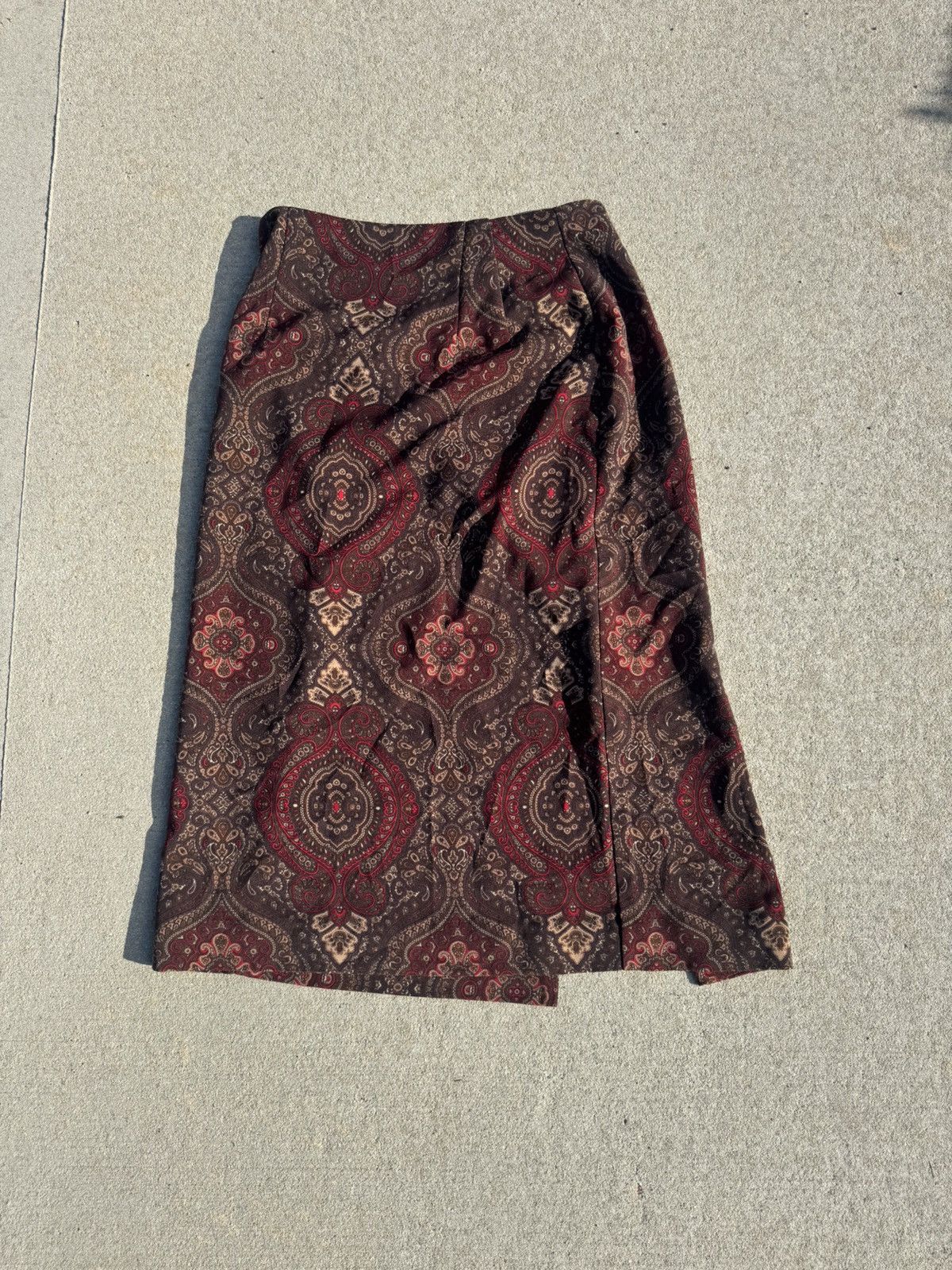 Other Vintage Briggs New York Paisley skirt Size 32" / US 10 / IT 46 - 6 Thumbnail