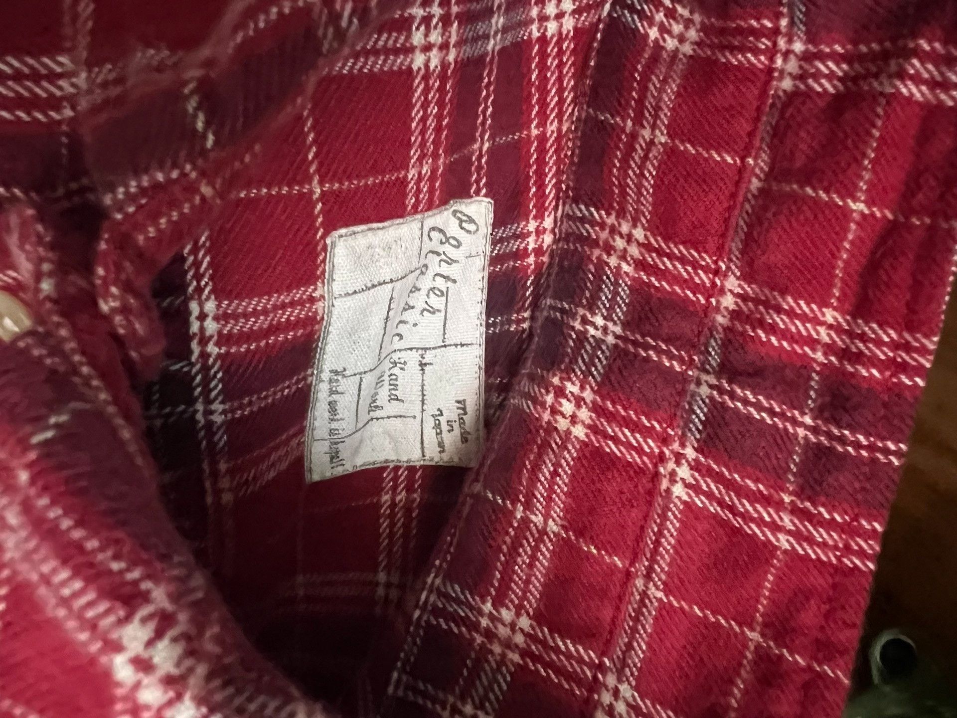 Porter Classic Porter Classic Early Red Check Long Shirt Size US S / EU 44-46 / 1 - 9 Thumbnail