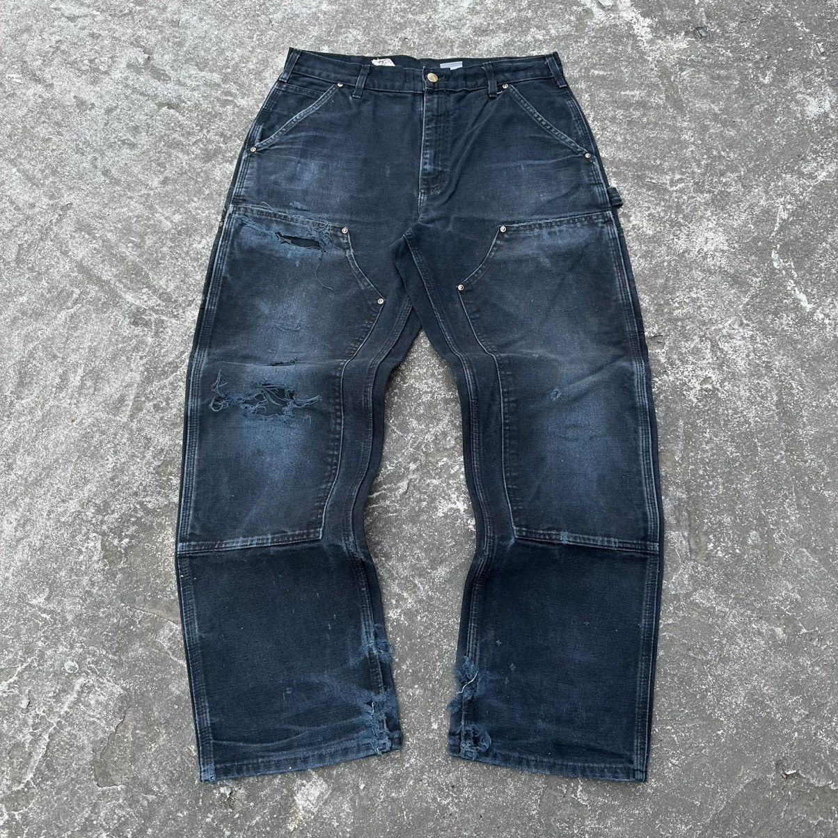 Carhartt (32x30) Grail Crazy Vintage Distressed Carhartt Double Knee Size US 32 / EU 48 - 4 Thumbnail