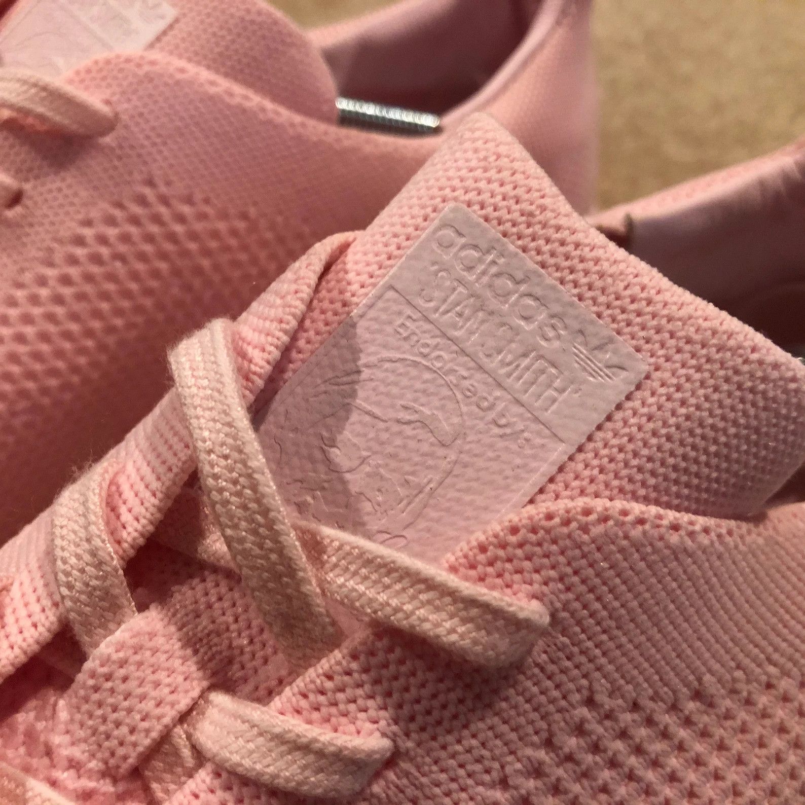 Adidas 2016 Stan Smith Primeknit Monochrome Pack Pink Size US 12 / EU 45 - 2 Thumbnail
