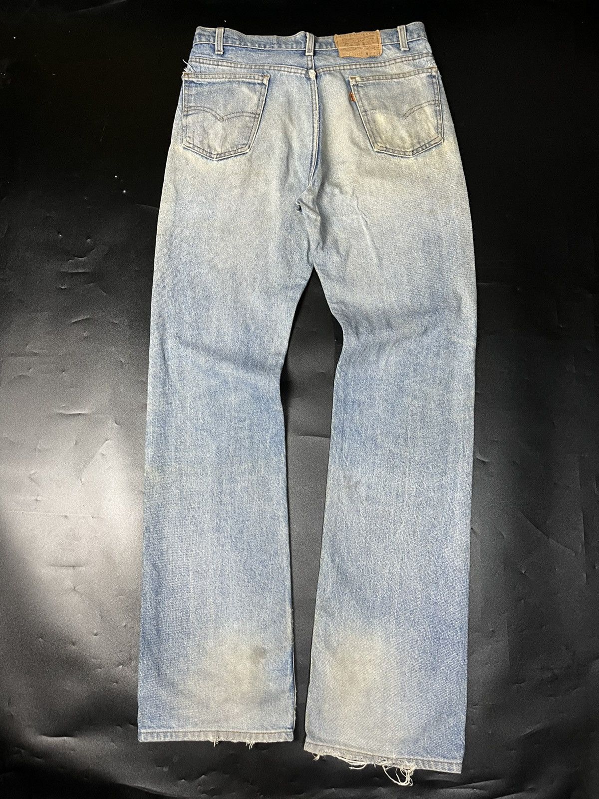 Levi's × Levi's Vintage Clothing 80s Vintage Levis 20517 Orange Tab Distressed Jeans Size US 32 / EU 48 - 1 Thumbnail