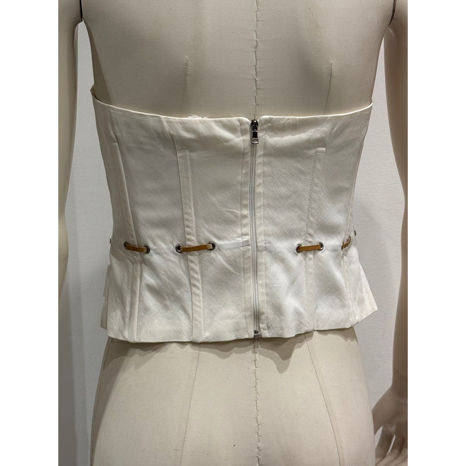 Gianfranco Ferre 2000s Gianfranco Ferré lace-up set corset + pants Size US 32 / EU 48 - 3 Thumbnail
