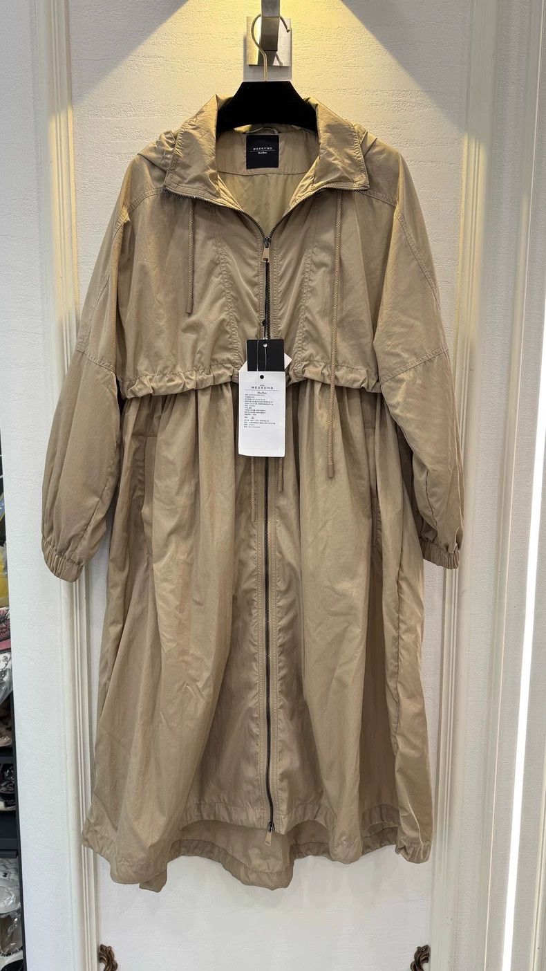 Max Mara Max Mara Khaki Long Trench Coat Size S / US 4 / IT 40 - 1 Thumbnail