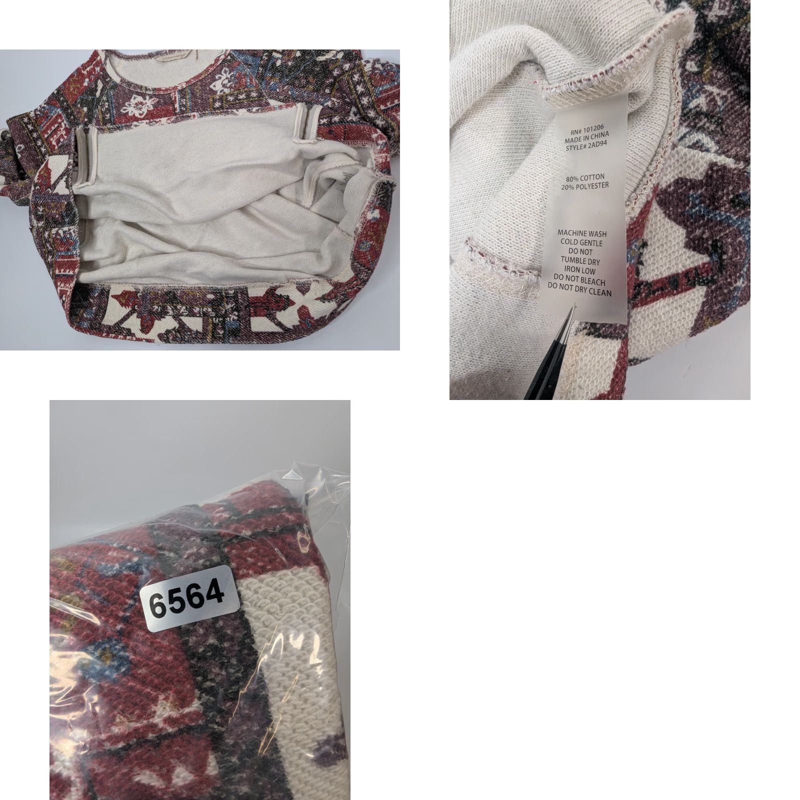 Soft Surroundings VINTAGE Soft Surroundings Rust Casablanca Pullover Sweater Abstract Boho Size Large Size L / US 10 / IT 46 - 8 Thumbnail
