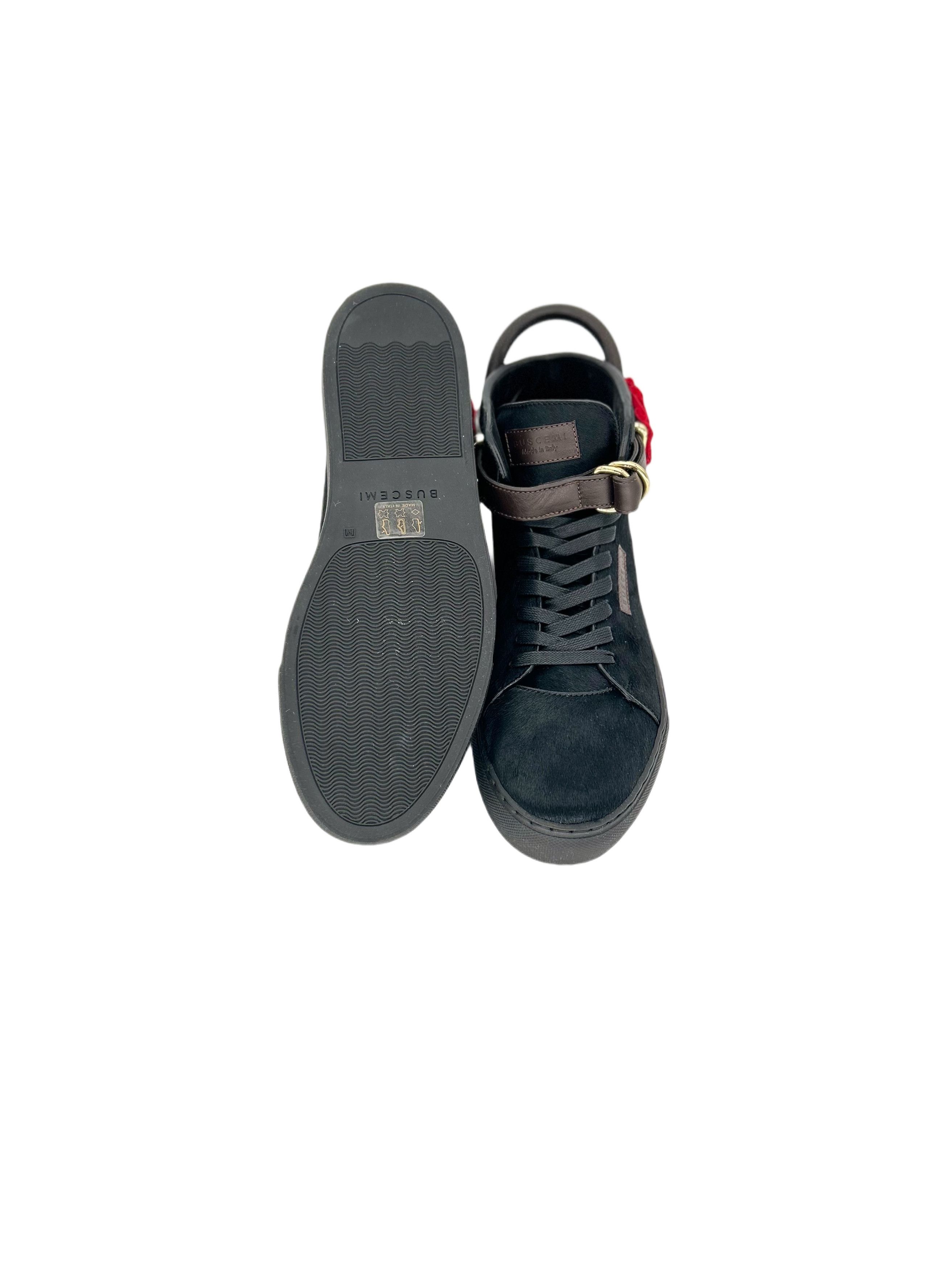 Buscemi Triple Crown Black 100mm High Top Trainers Size US 9 / EU 42 - 5 Thumbnail