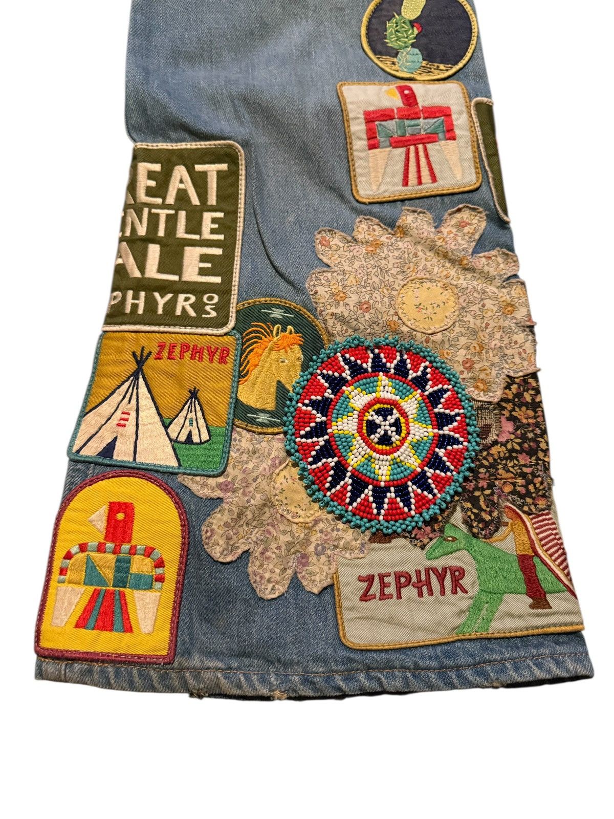 Kapital Kountry Kapital Denim 5P Rat Flare Jeans (Beautiful World Remake) Size US 32 / EU 48 - 14 Thumbnail