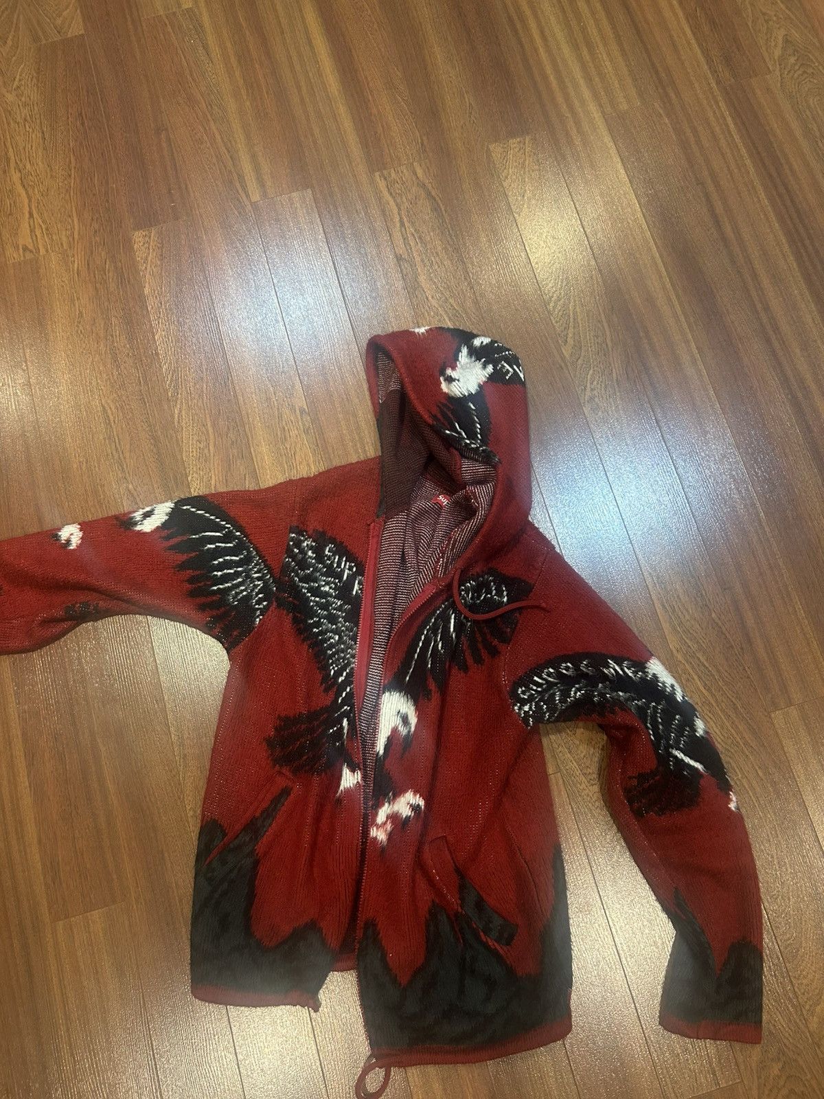 Supreme Supreme FW16 Eagle Knit Hoodie Size US M / EU 48-50 / 2 - 1 Thumbnail