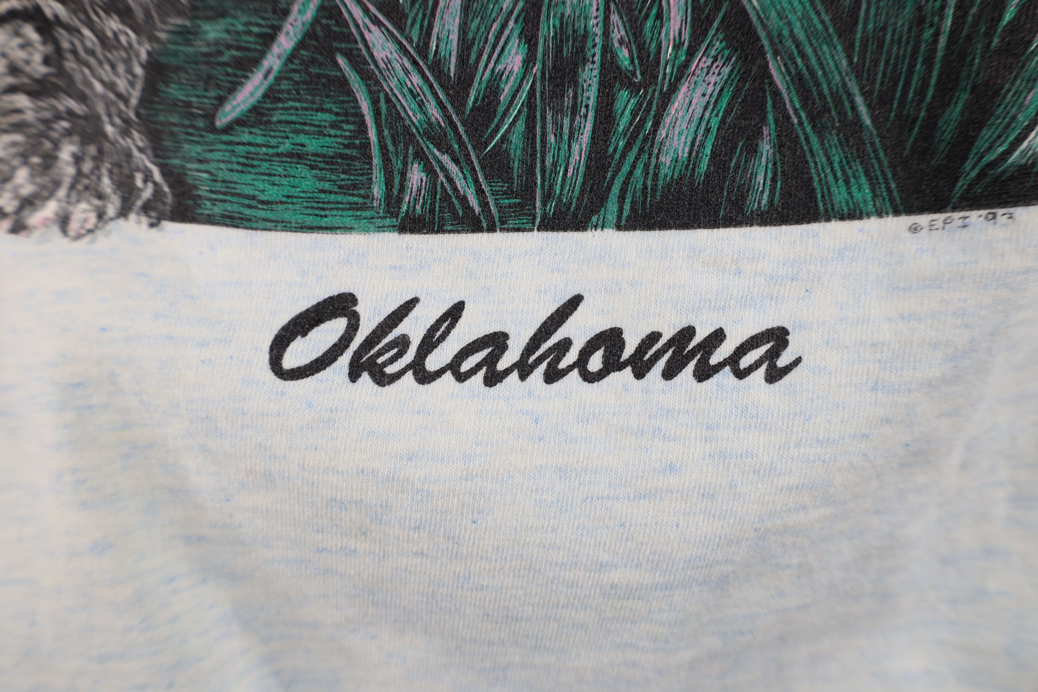 Vintage Vintage 90s Streetwear Big Cat Short Sleeve T-Shirt USA Size US L / EU 52-54 / 3 - 5 Thumbnail