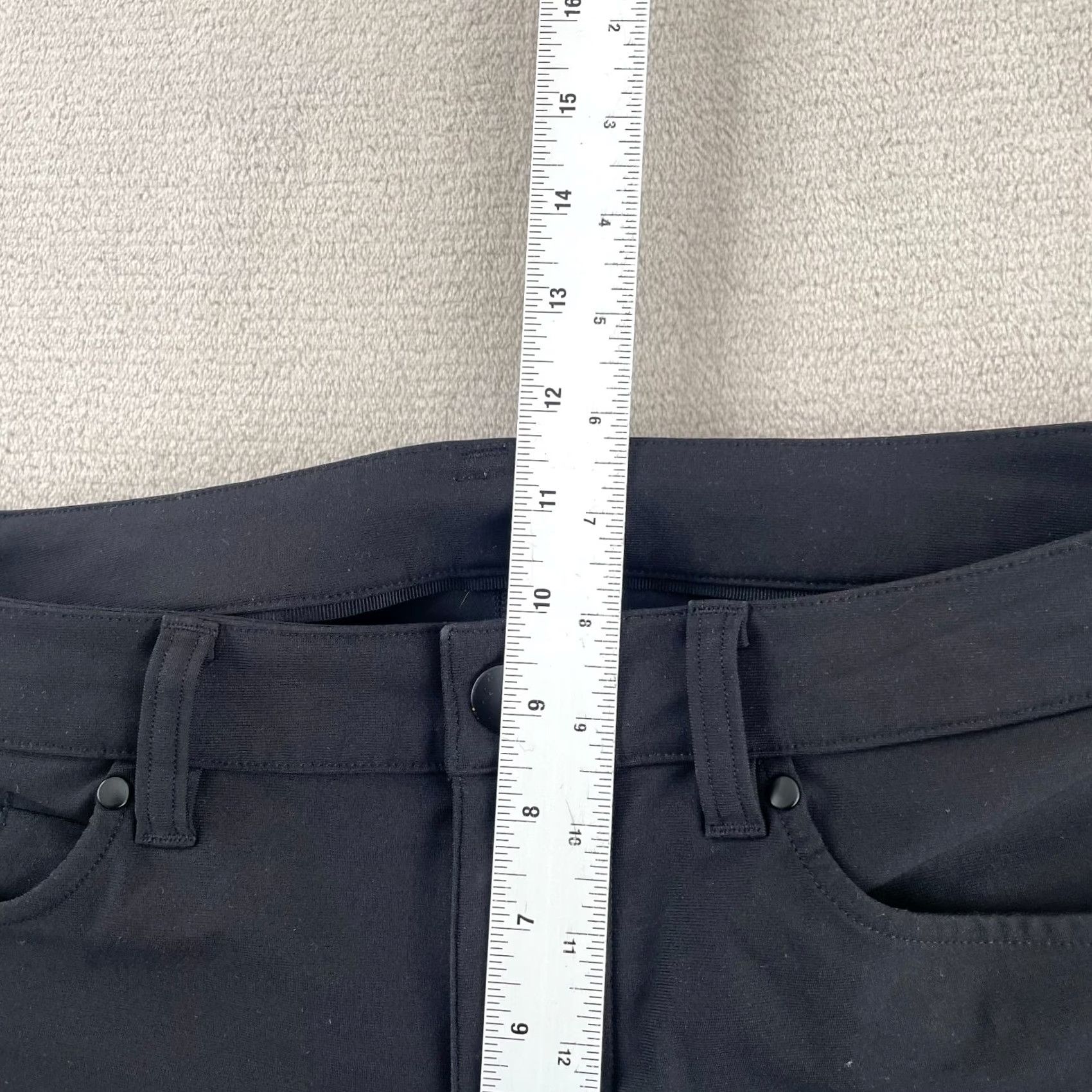 Lululemon Lululemon ABC Pants Men 31x30 Black Warpstreme Slim Fit Wicking Tapered Stretch Pants Size US 32 / EU 48 - 7 Thumbnail