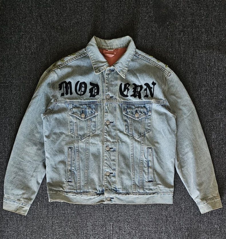 Gucci Floral Embroidery Denim Jacket dmc