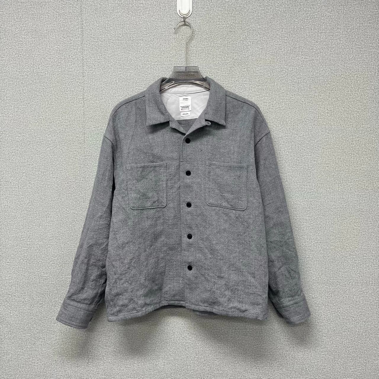 Visvim Visvim's new grey Cuba collared button-up long-sleeved shirt Size US M / EU 48-50 / 2 - 1 Thumbnail