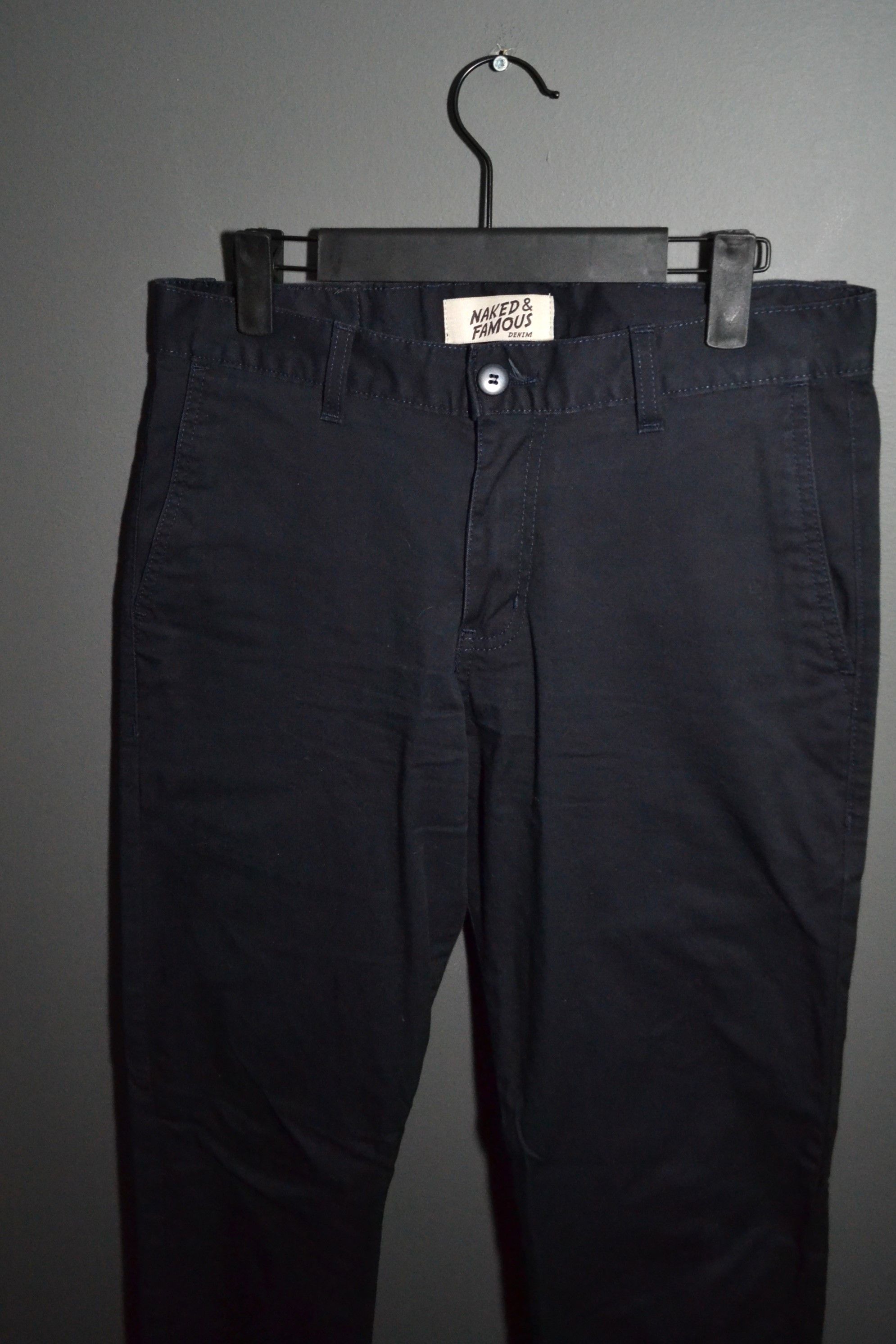 Naked & Famous Naked & Famous Slim Chino Navy Stretch Twill 30 Size US 30 / EU 46 - 1 Thumbnail